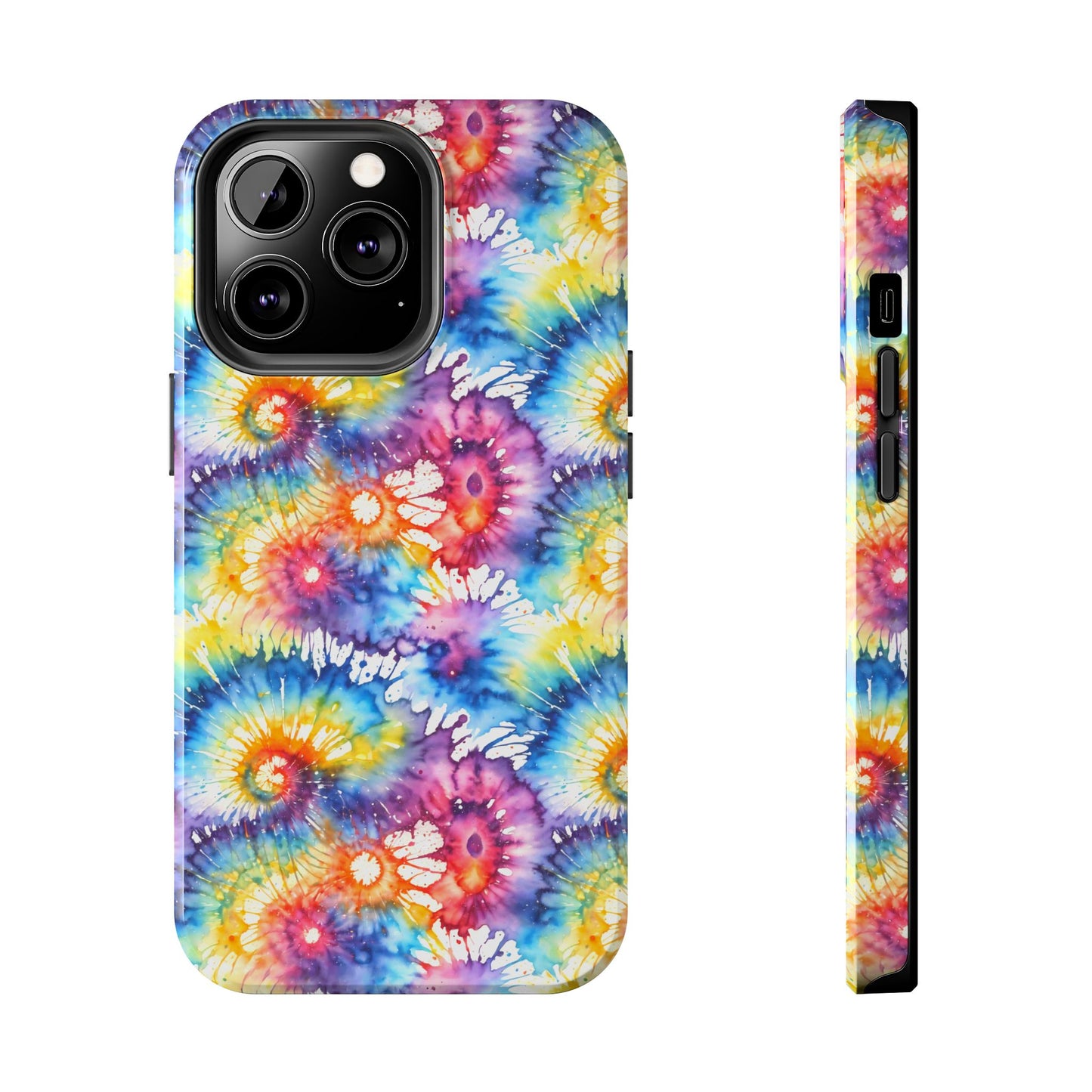 Rainbow Tye Dye Phone Case | Hippie Rainbow Phone Case | Boho Tye Dye | Tough Phone Case | Cute Rainbow Phone Case
