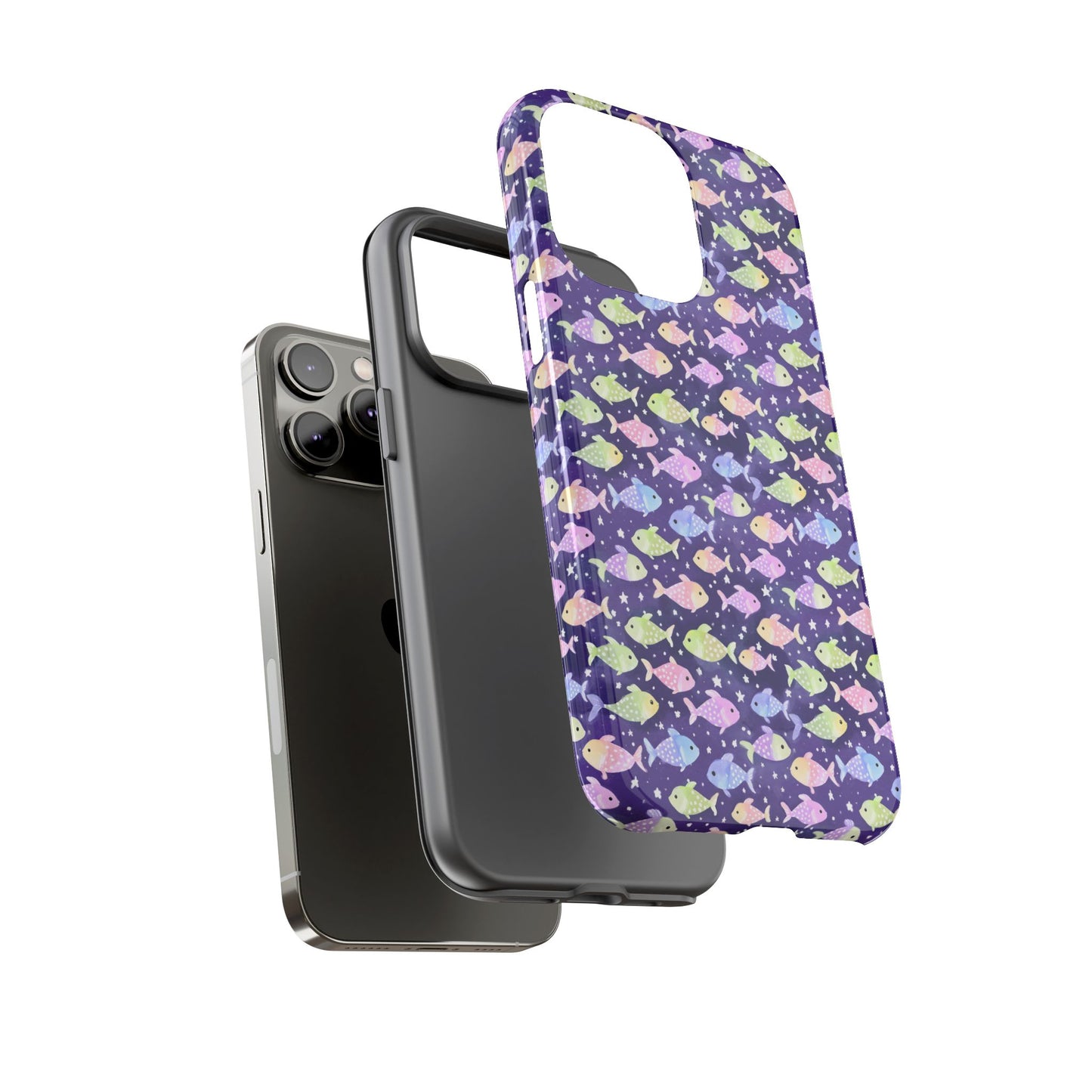 Fish And Stars | Tough Cases | Phone Case | Protective Cover | Ocean Themed | Sea Themed | Cute Phone Cover | Colorful