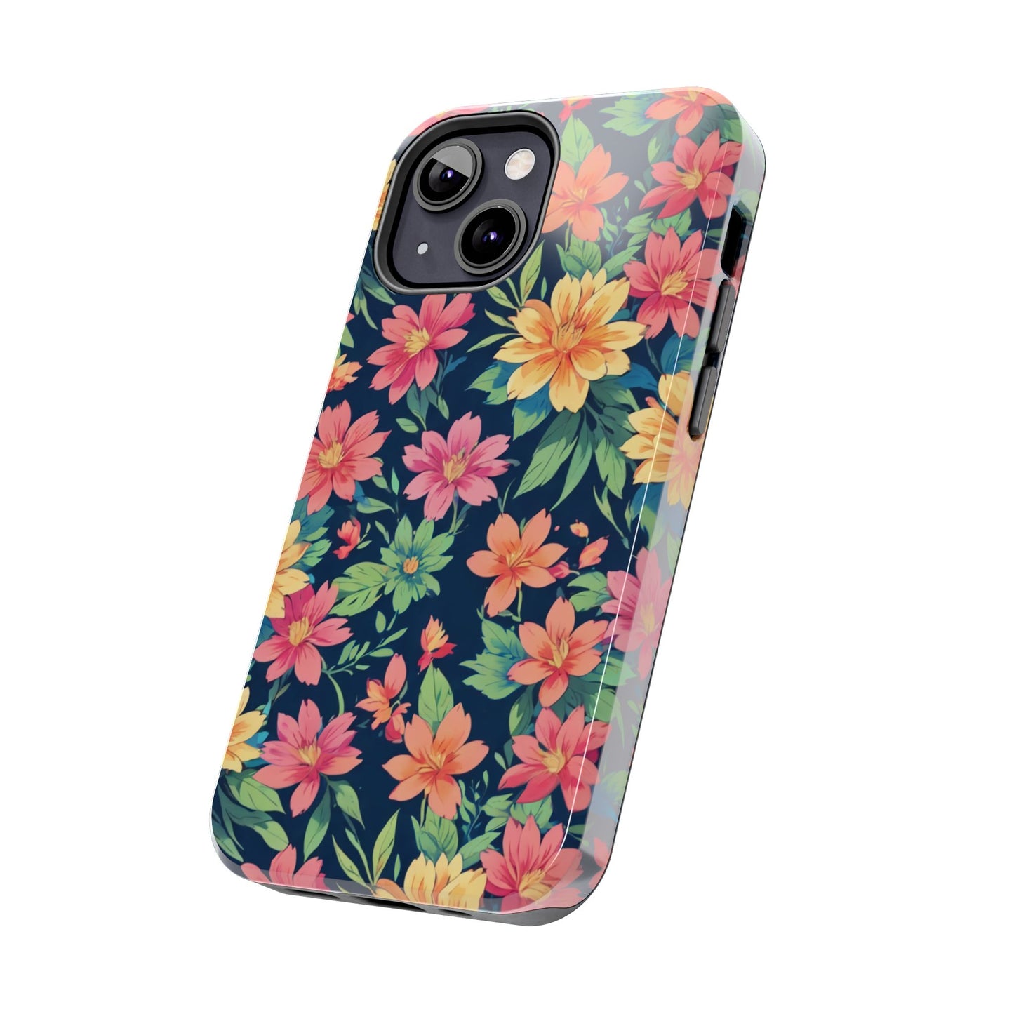 Tropical flowers Tough Phone Cases
