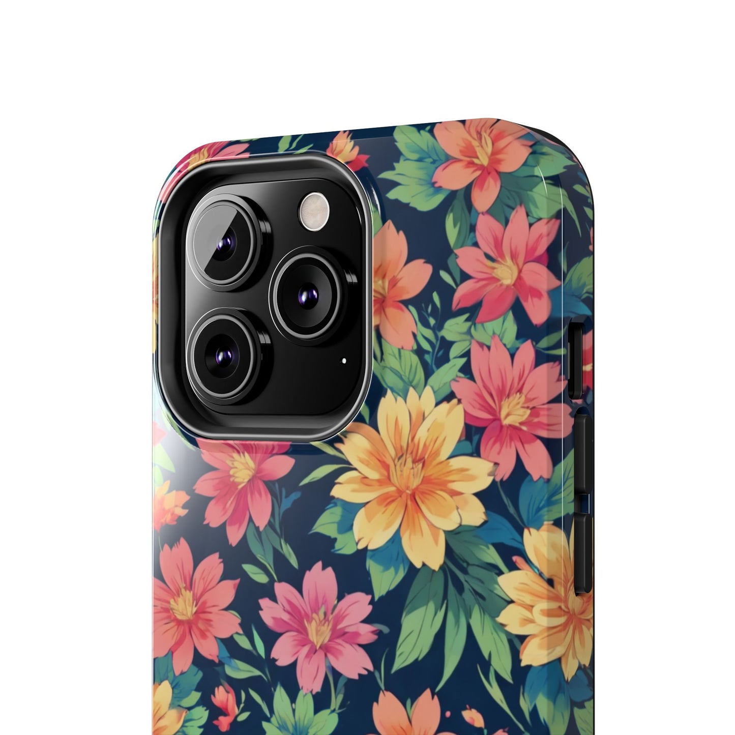 Tropical flowers Tough Phone Cases