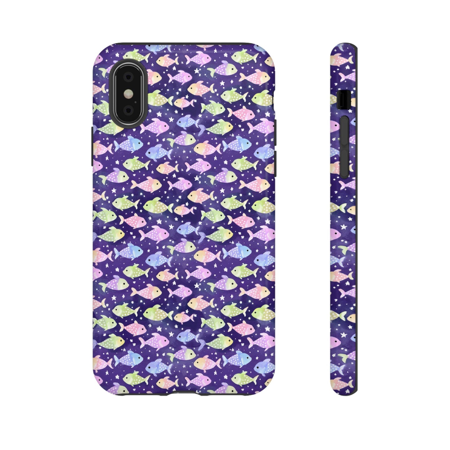 Fish And Stars | Tough Cases | Phone Case | Protective Cover | Ocean Themed | Sea Themed | Cute Phone Cover | Colorful