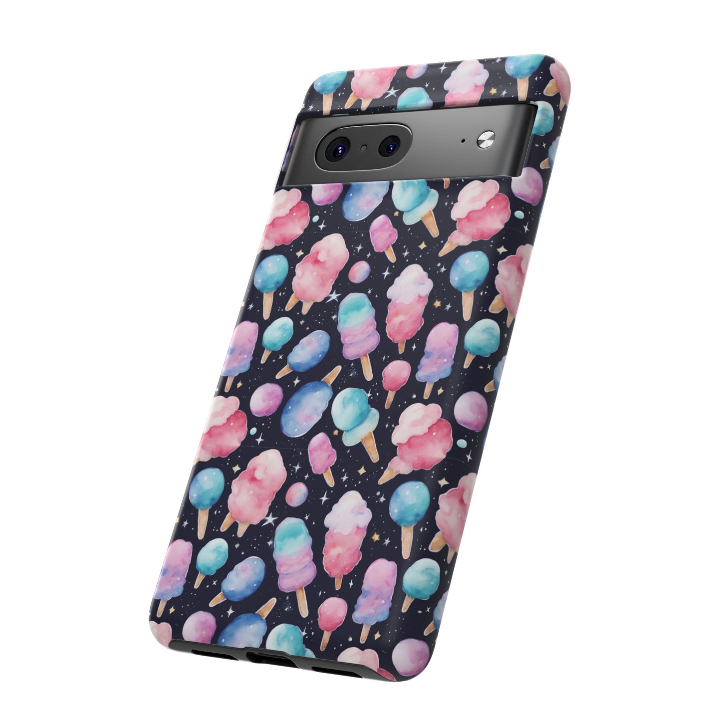 Cotton Candy Space Explosion Tough Case For iPhone Samsung