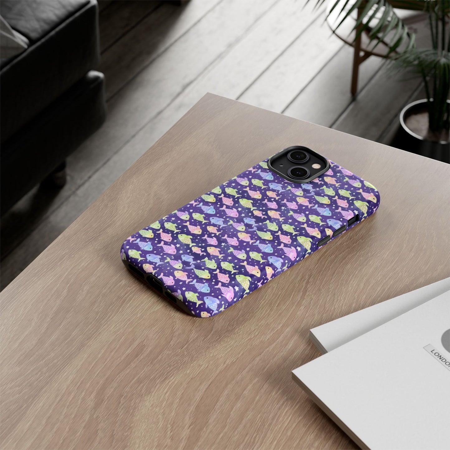 Fish And Stars | Tough Cases | Phone Case | Protective Cover | Ocean Themed | Sea Themed | Cute Phone Cover | Colorful