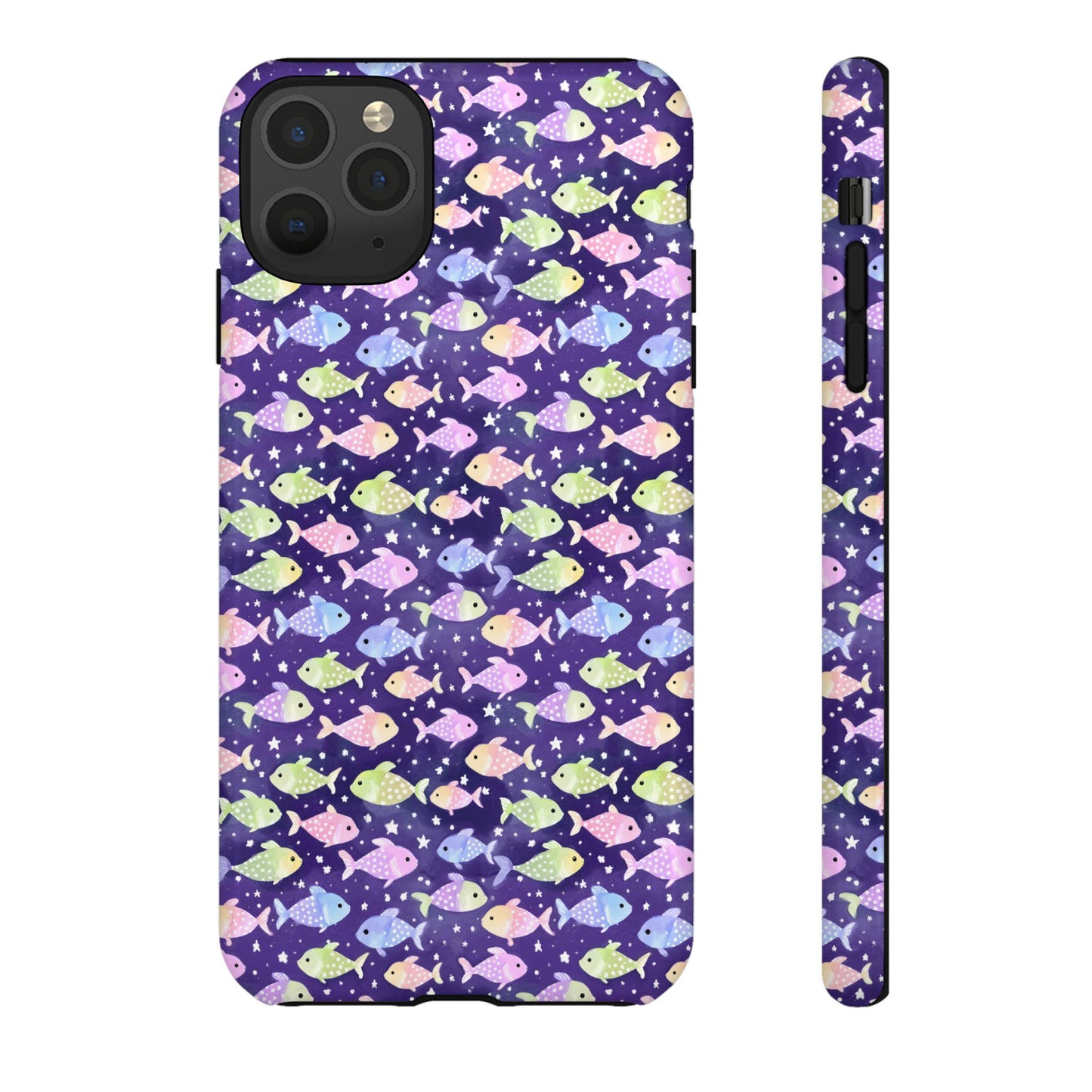 Fish And Stars | Tough Cases | Phone Case | Protective Cover | Ocean Themed | Sea Themed | Cute Phone Cover | Colorful