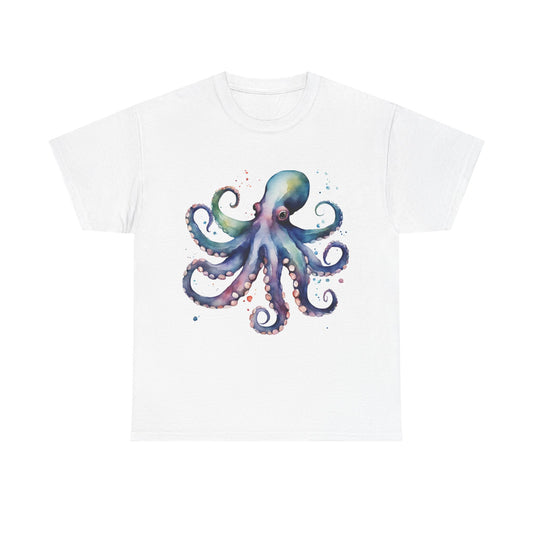 Deep Sea Octopus Graphic Tee Unisex Heavy Cotton Crew Neck