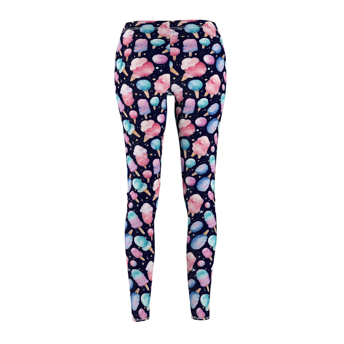 Cotton Candy Space Explosion Womens Casual Leggings Yoga
