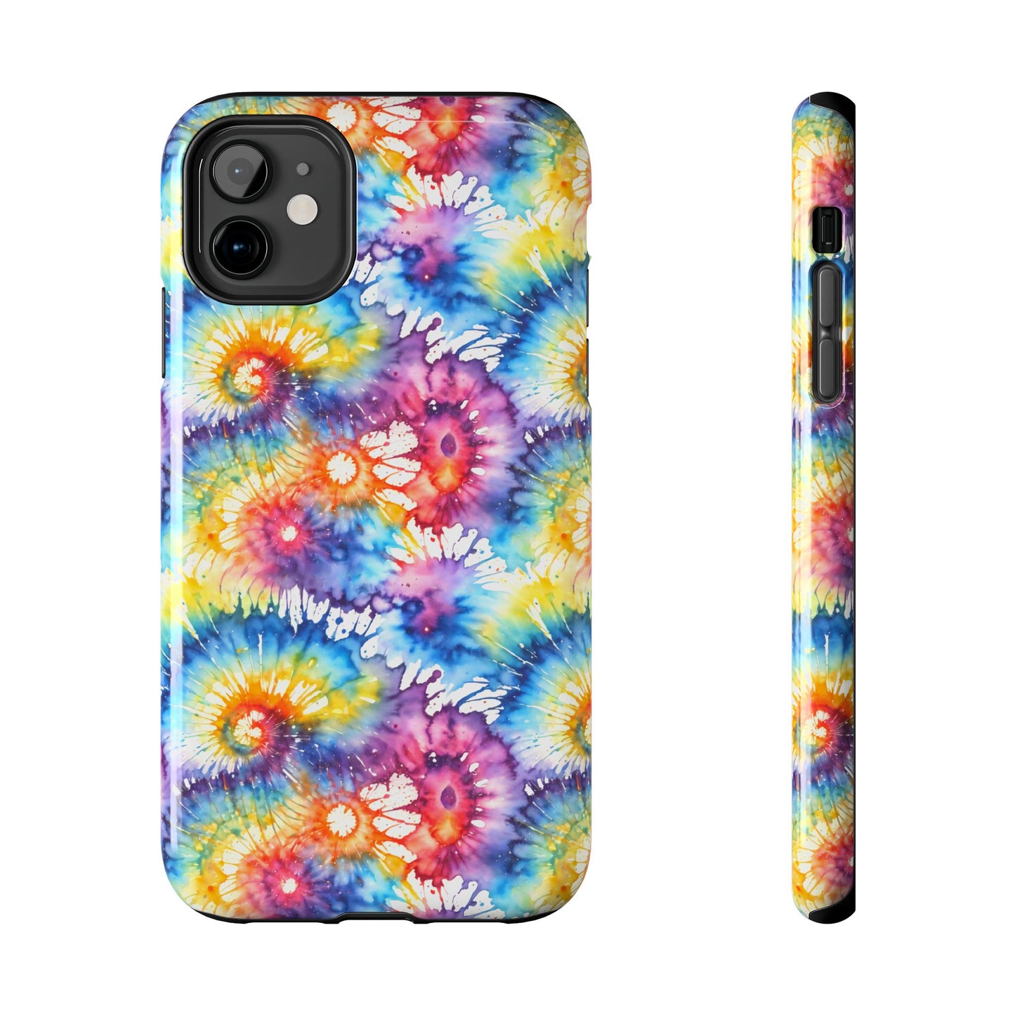Rainbow Tye Dye Phone Case | Hippie Rainbow Phone Case | Boho Tye Dye | Tough Phone Case | Cute Rainbow Phone Case
