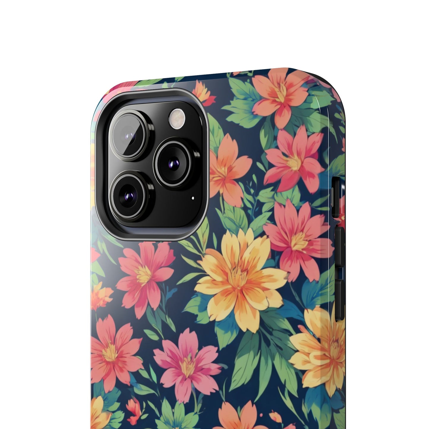 Tropical flowers Tough Phone Cases