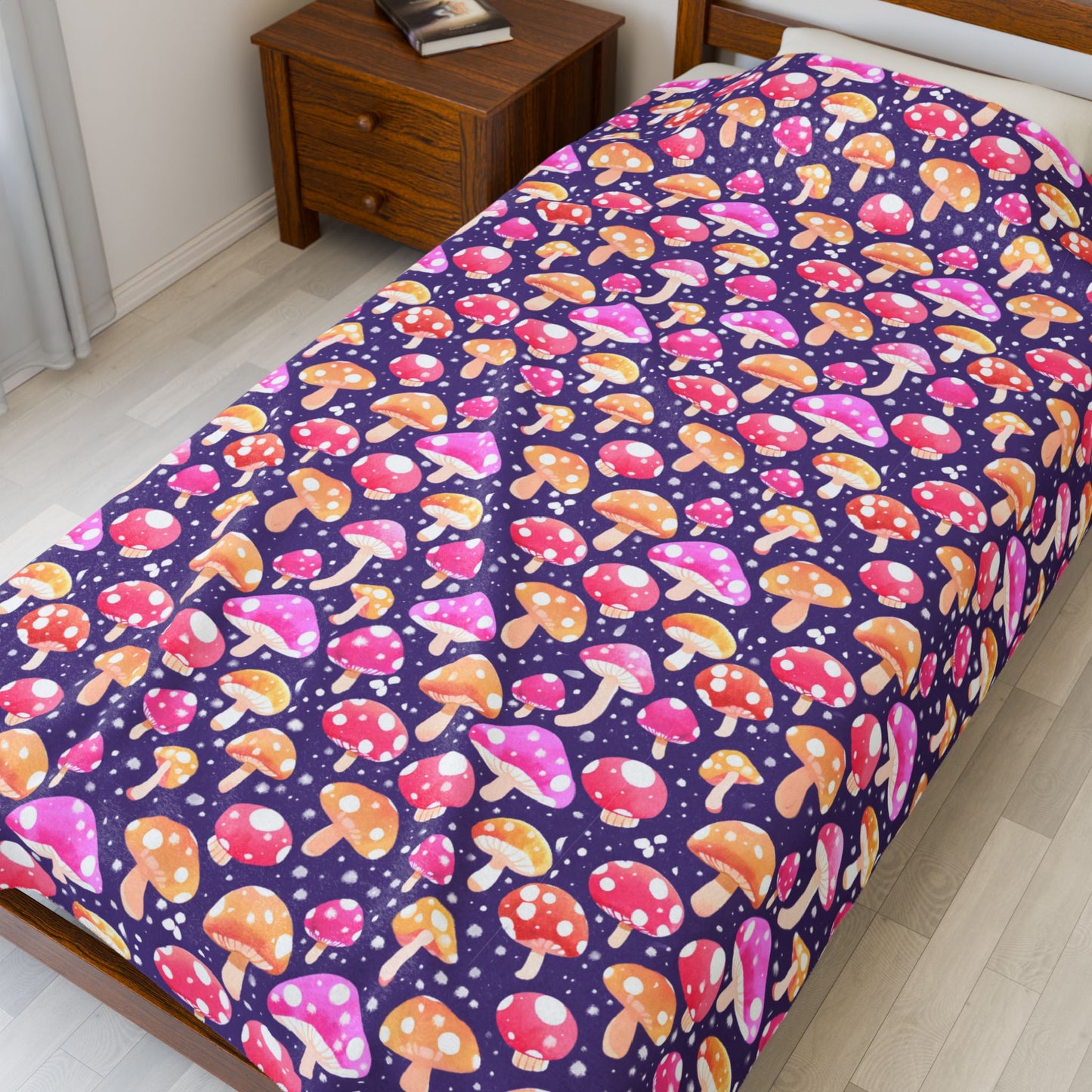 Mushroom Magic Soft Plush Blanket