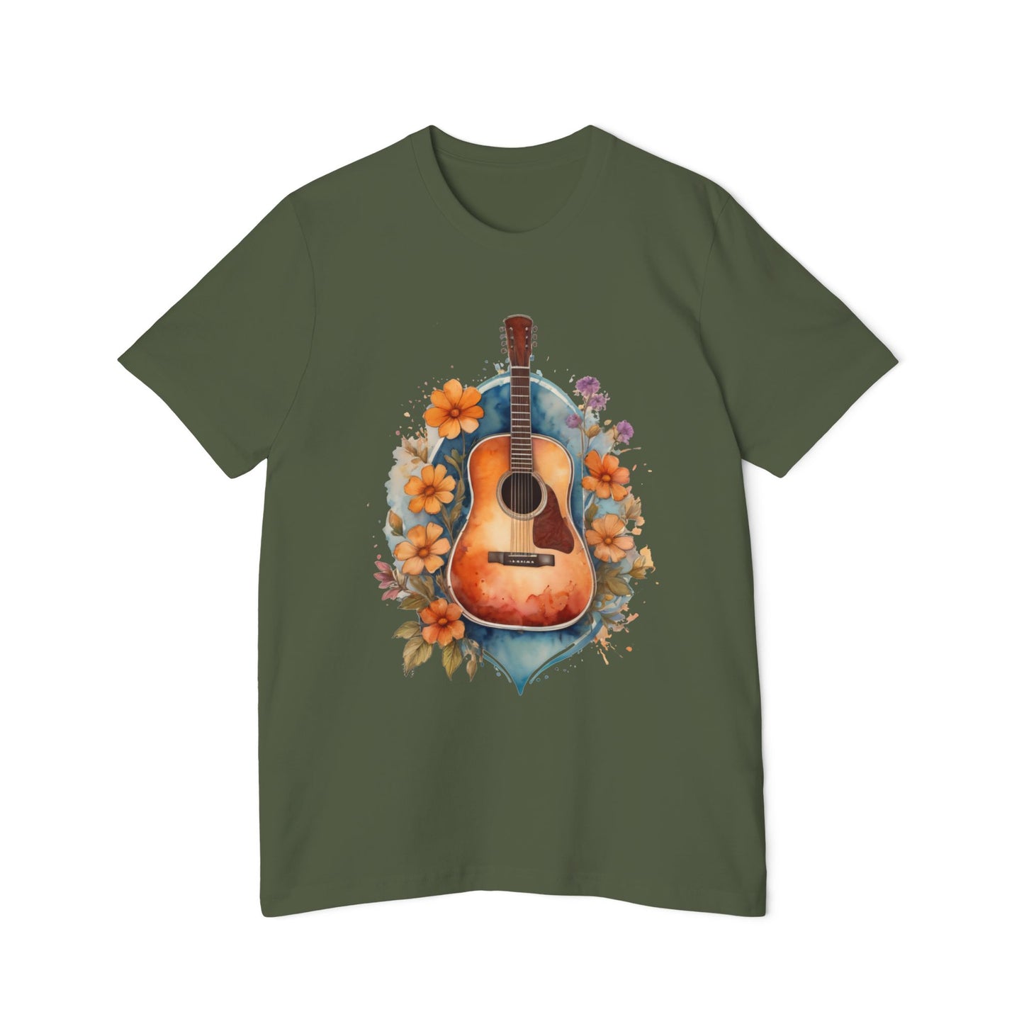 Retro Guitar Tshirt | 70s Style Guitar Tee | Guitar Tshirt | Vintage Boho Shirt | Music Lover Shirt | musician gift | Gift For Friend