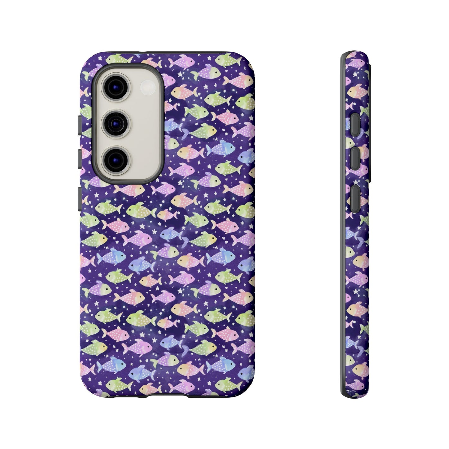 Fish And Stars | Tough Cases | Phone Case | Protective Cover | Ocean Themed | Sea Themed | Cute Phone Cover | Colorful