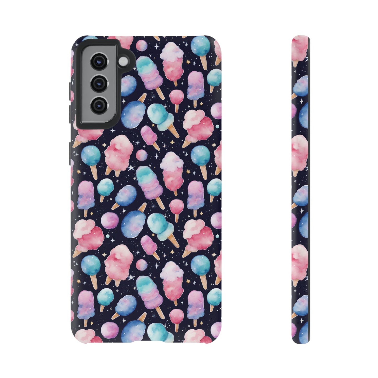 Cotton Candy Space Explosion Tough Case For iPhone Samsung