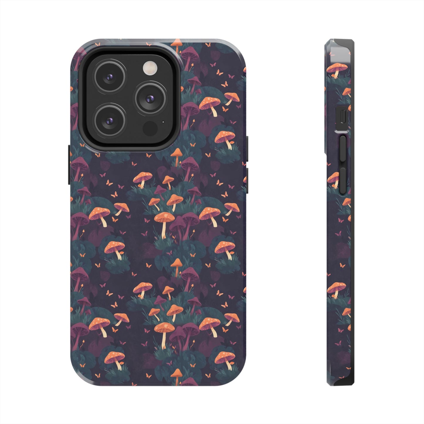 Witchy Mushroom And Moth IPhone Case | Witchy Phone Case | Mushroom Phone Case | Hippie Mushrooms | Night Moths