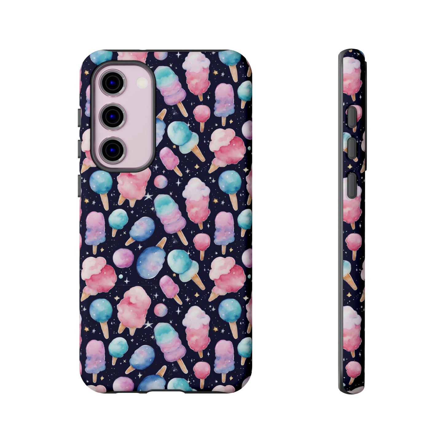 Cotton Candy Space Explosion Tough Case For iPhone Samsung