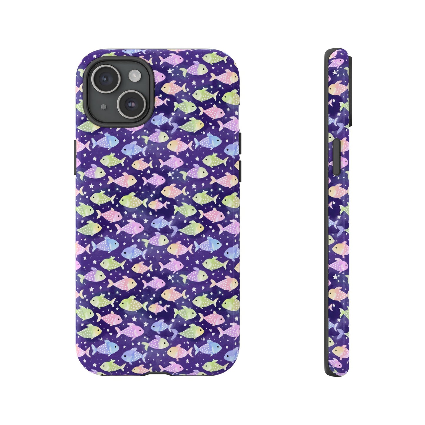Fish And Stars | Tough Cases | Phone Case | Protective Cover | Ocean Themed | Sea Themed | Cute Phone Cover | Colorful