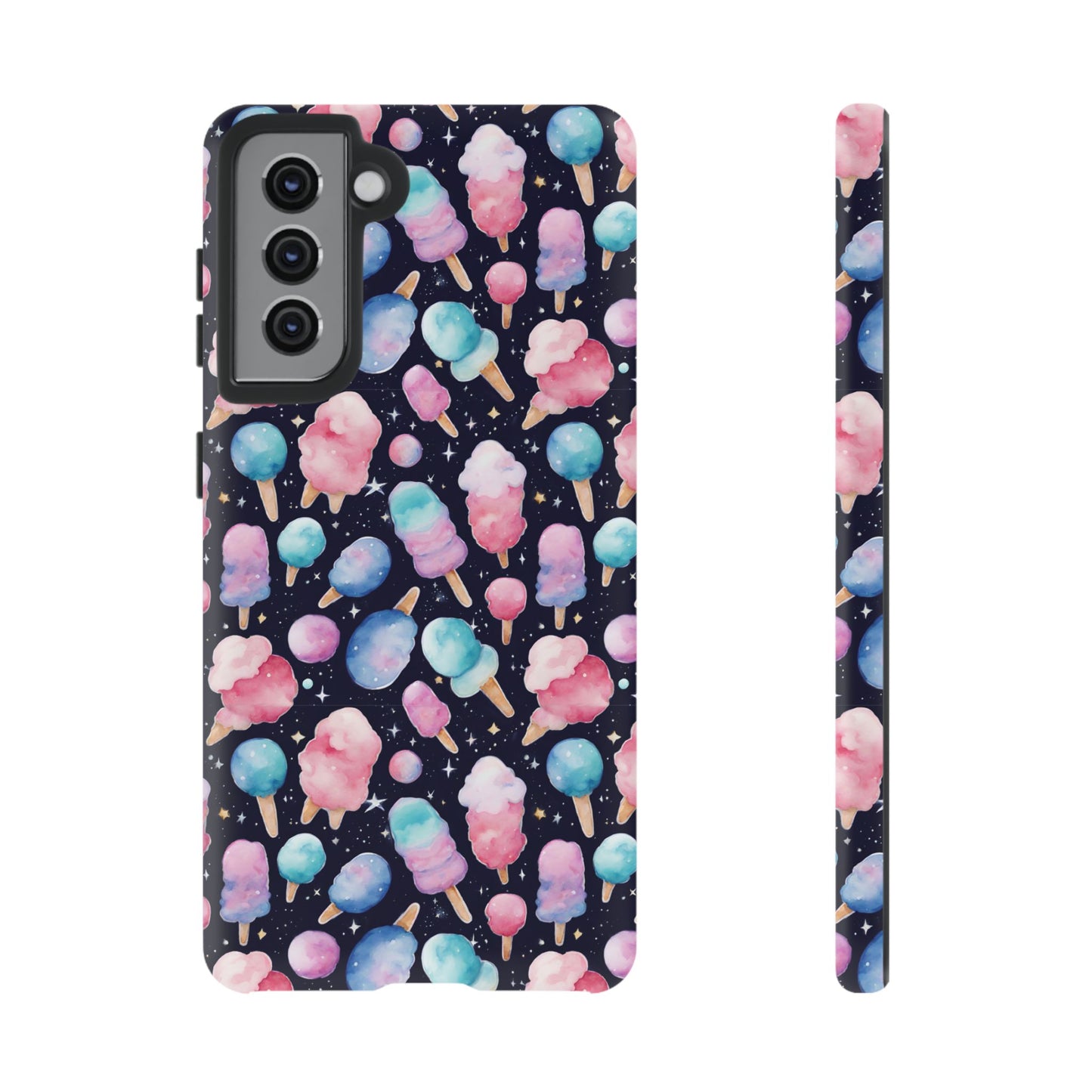Cotton Candy Space Explosion Tough Case For iPhone Samsung