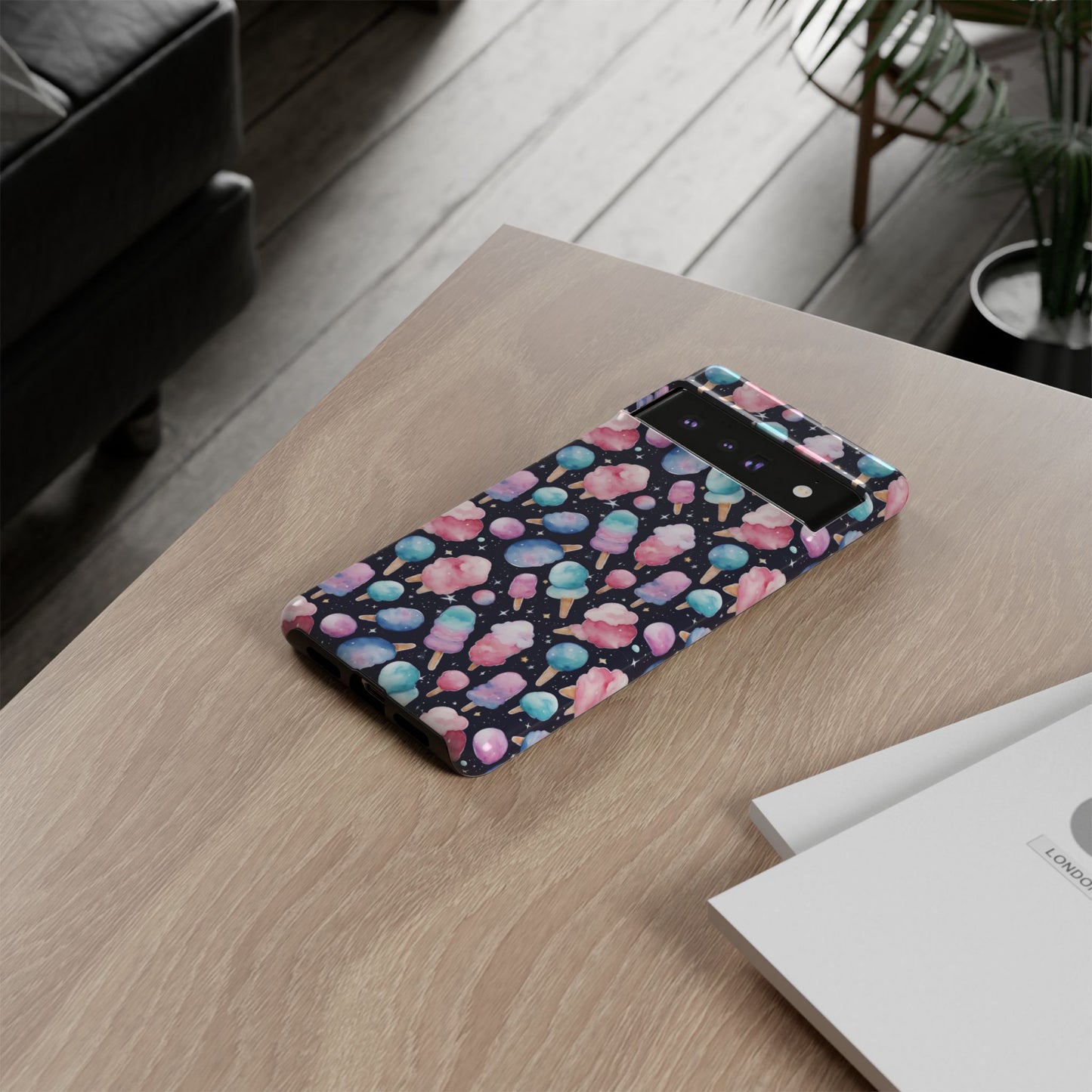 Cotton Candy Space Explosion Tough Case For iPhone Samsung