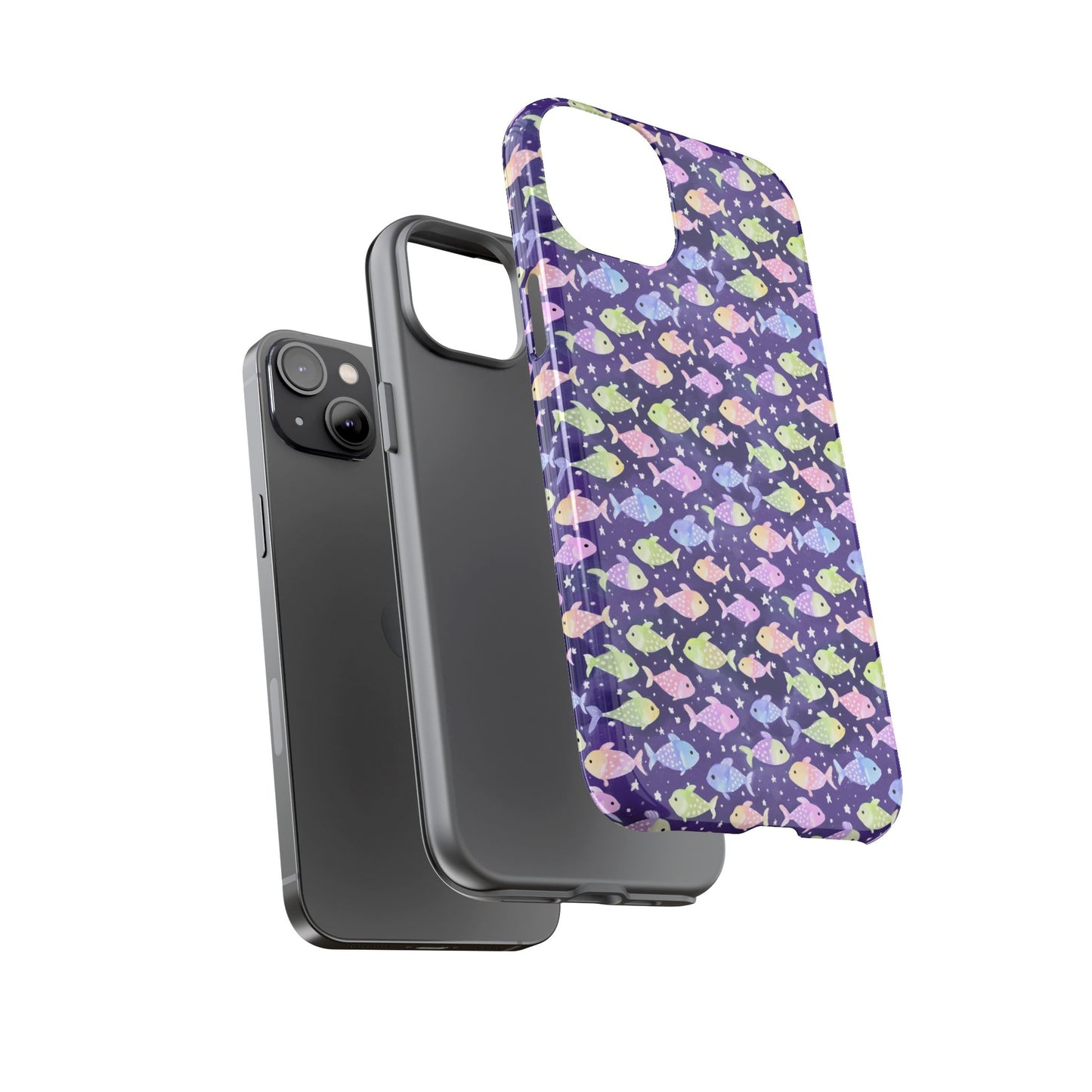 Fish And Stars | Tough Cases | Phone Case | Protective Cover | Ocean Themed | Sea Themed | Cute Phone Cover | Colorful