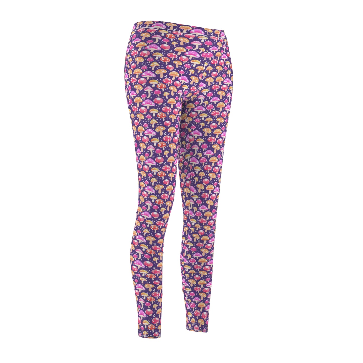 Adorable Mushroom Leggings Cozy Cute Print Skinny Fit