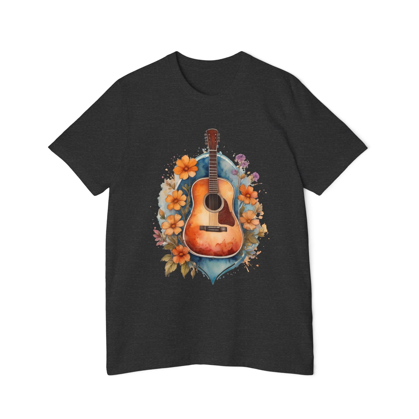 Retro Guitar Tshirt | 70s Style Guitar Tee | Guitar Tshirt | Vintage Boho Shirt | Music Lover Shirt | musician gift | Gift For Friend