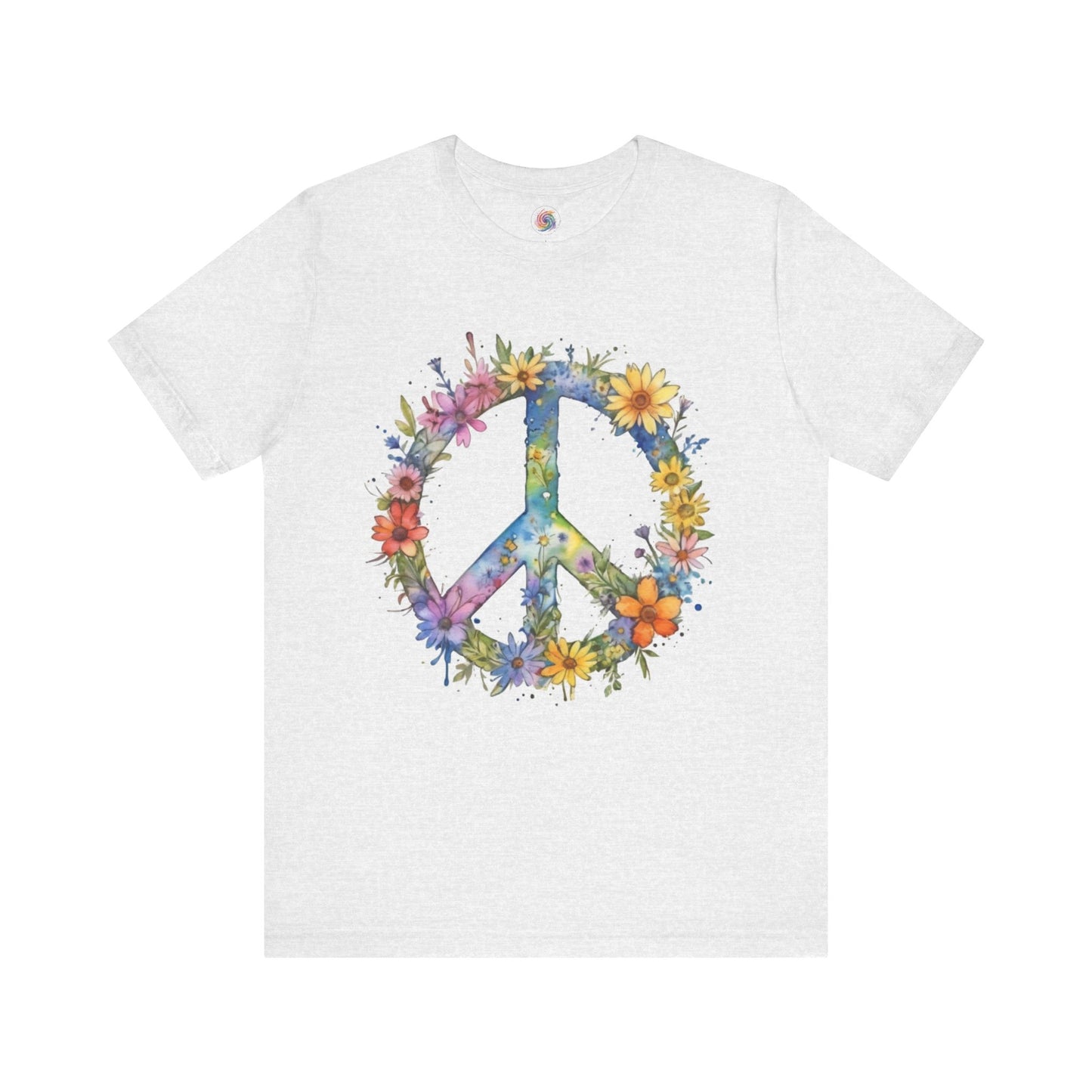 Flower Power Shirt | Vintage Hippie Shirt | Peace Sign Tshirt | Floral Peace Sign Tee | Boho Floral Shirt | Hippie Peace Sign