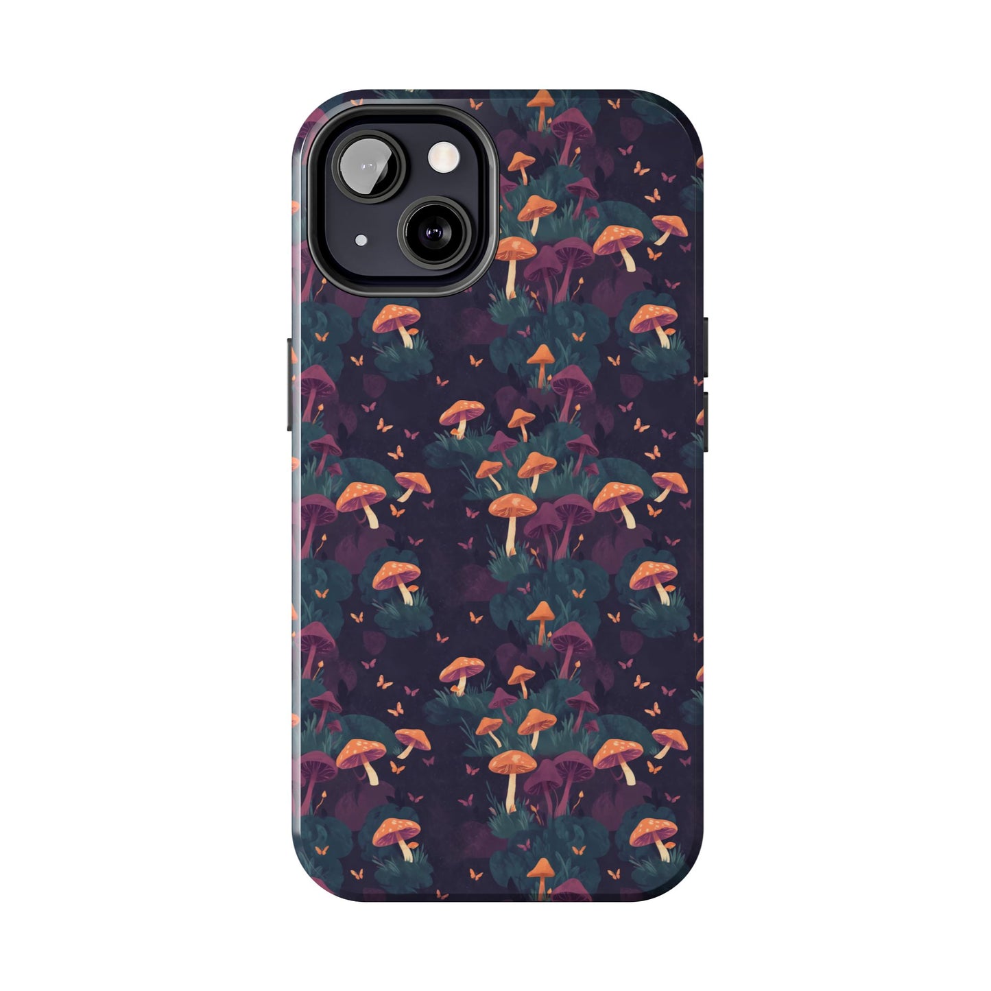 Witchy Mushroom And Moth IPhone Case | Witchy Phone Case | Mushroom Phone Case | Hippie Mushrooms | Night Moths