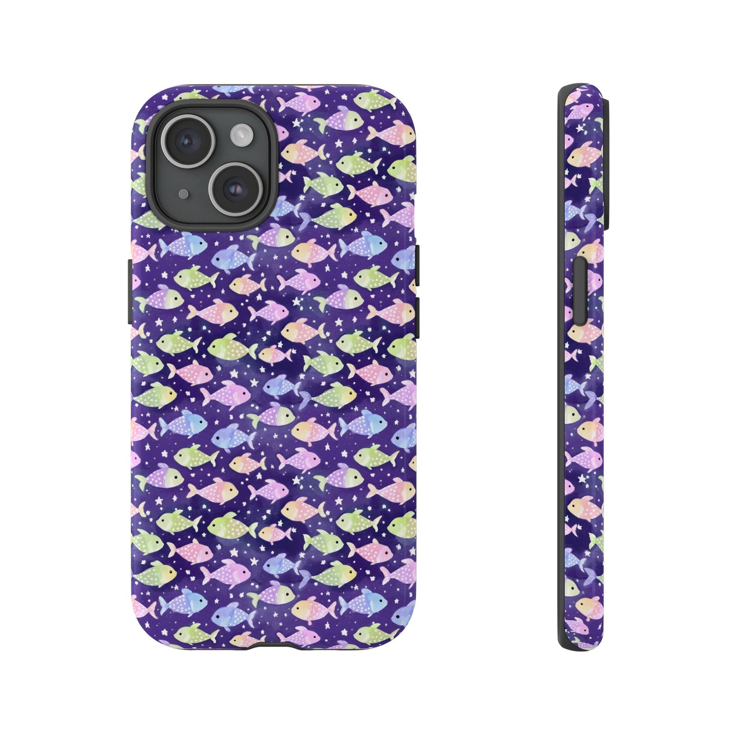 Fish And Stars | Tough Cases | Phone Case | Protective Cover | Ocean Themed | Sea Themed | Cute Phone Cover | Colorful