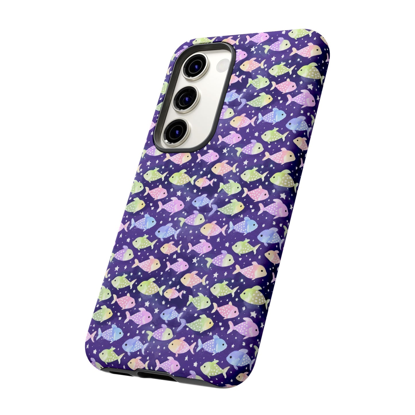 Fish And Stars | Tough Cases | Phone Case | Protective Cover | Ocean Themed | Sea Themed | Cute Phone Cover | Colorful