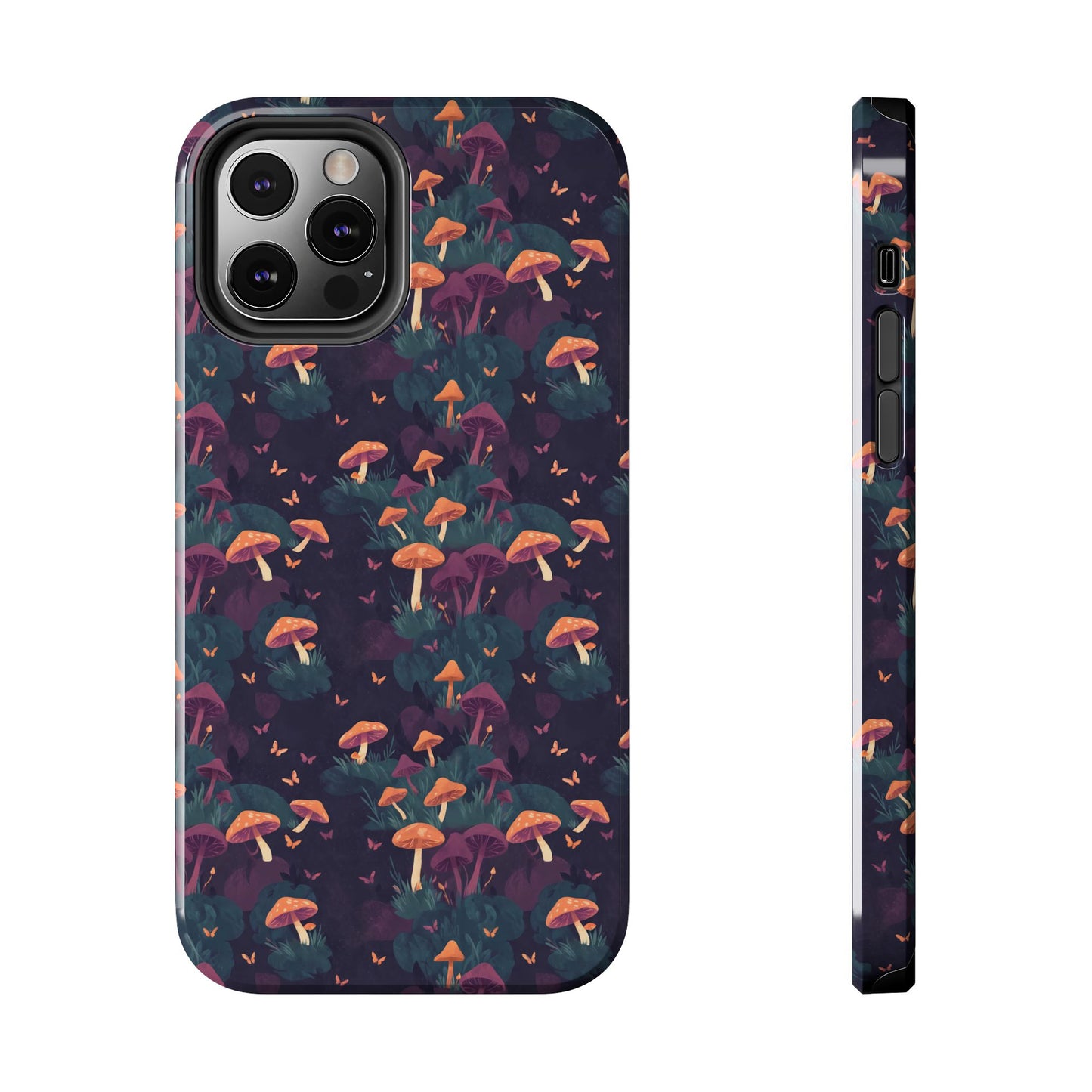 Witchy Mushroom And Moth IPhone Case | Witchy Phone Case | Mushroom Phone Case | Hippie Mushrooms | Night Moths