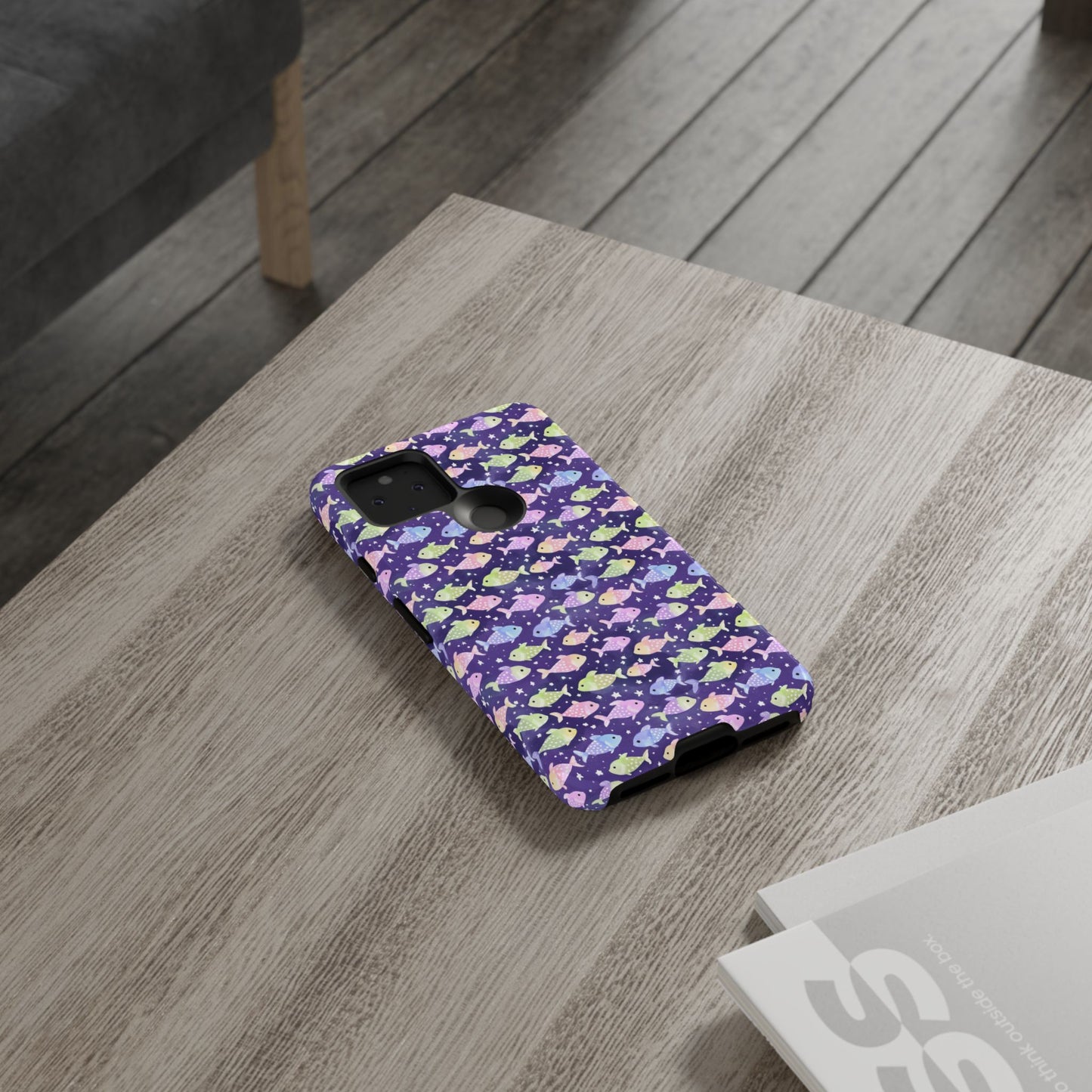 Fish And Stars | Tough Cases | Phone Case | Protective Cover | Ocean Themed | Sea Themed | Cute Phone Cover | Colorful