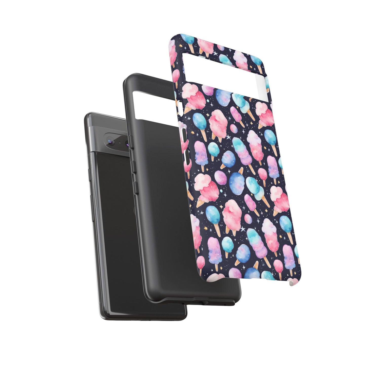 Cotton Candy Space Explosion Tough Case For iPhone Samsung