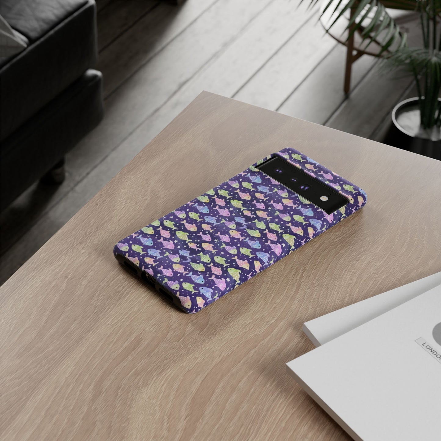 Fish And Stars | Tough Cases | Phone Case | Protective Cover | Ocean Themed | Sea Themed | Cute Phone Cover | Colorful