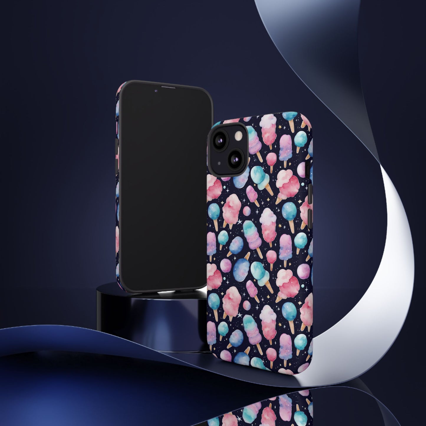 Cotton Candy Space Explosion Tough Case For iPhone Samsung