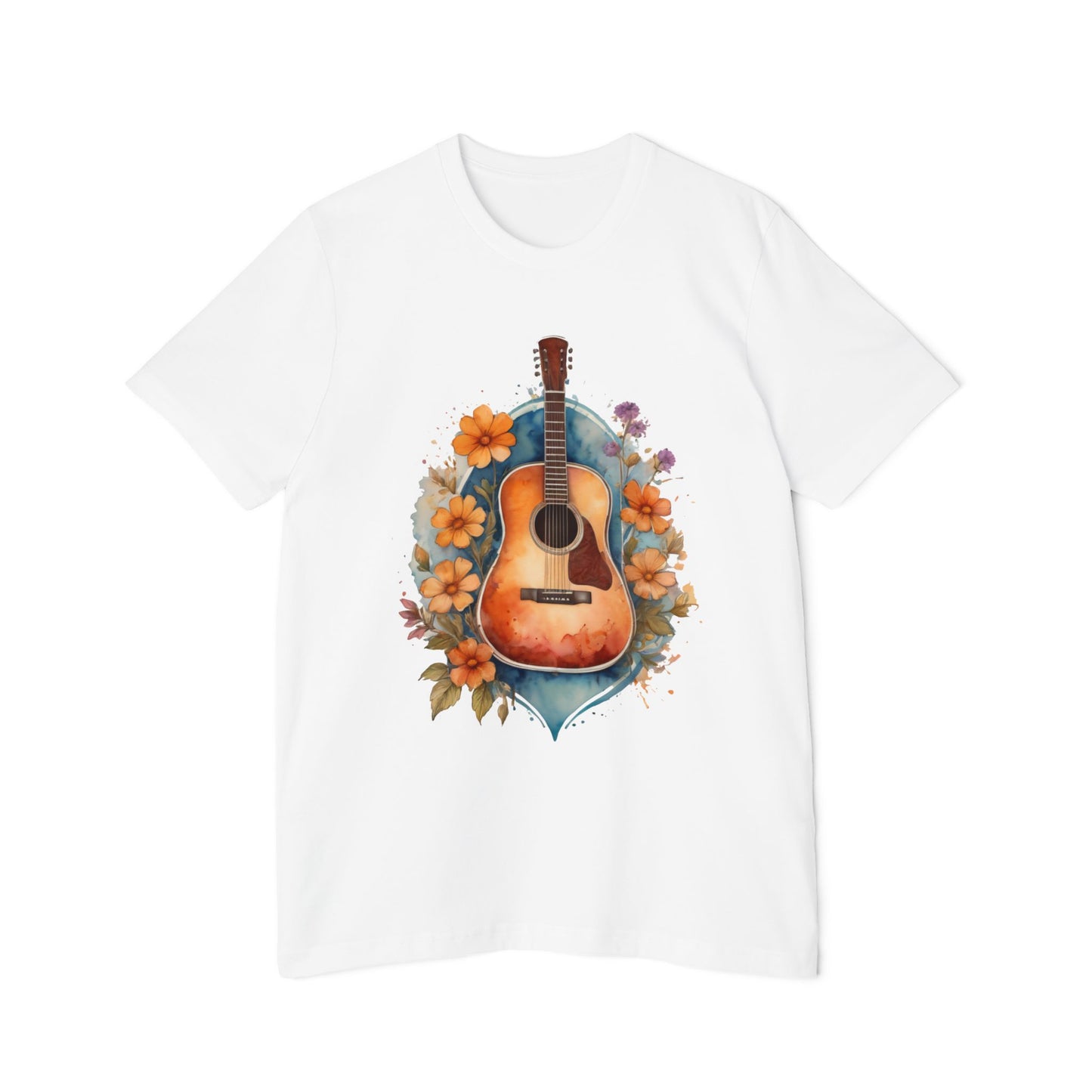 Retro Guitar Tshirt | 70s Style Guitar Tee | Guitar Tshirt | Vintage Boho Shirt | Music Lover Shirt | musician gift | Gift For Friend