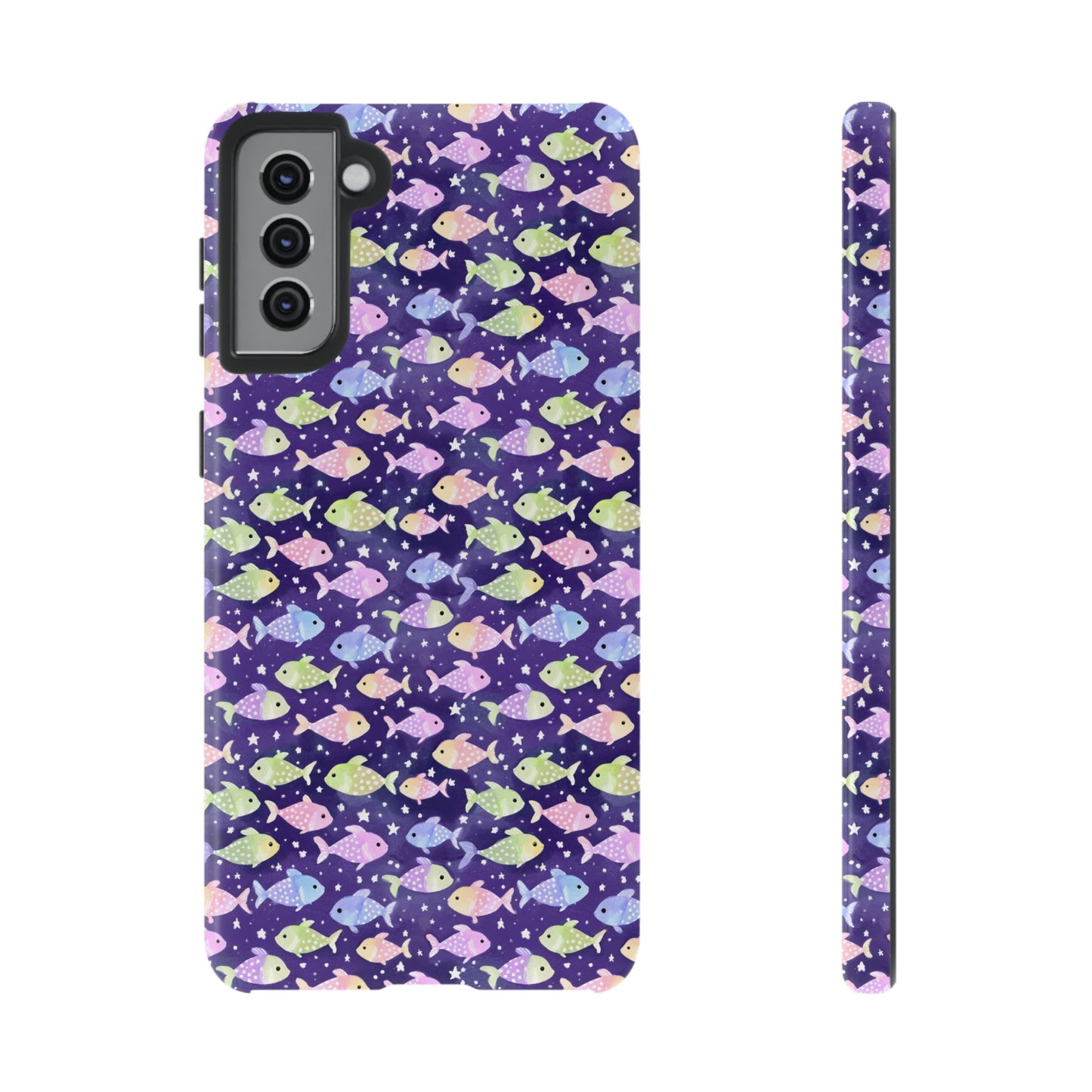 Fish And Stars | Tough Cases | Phone Case | Protective Cover | Ocean Themed | Sea Themed | Cute Phone Cover | Colorful