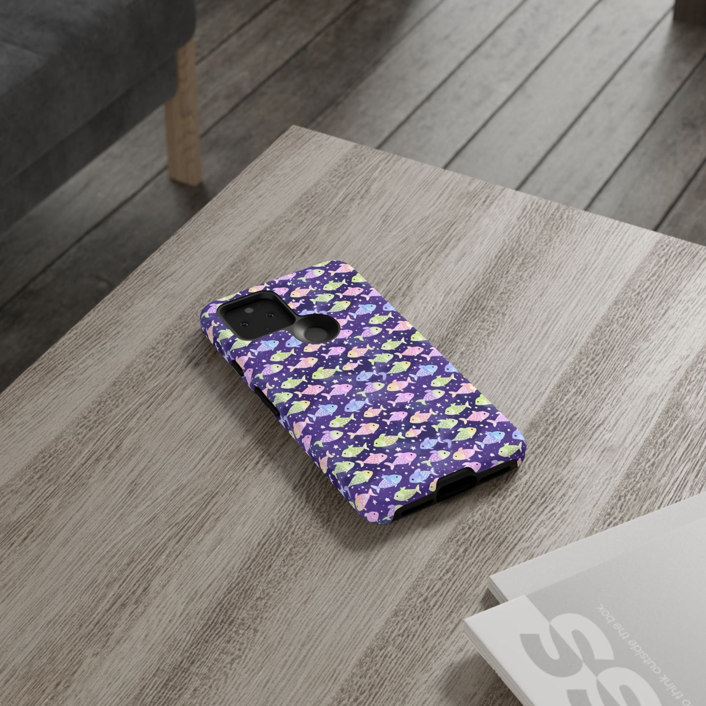 Fish And Stars | Tough Cases | Phone Case | Protective Cover | Ocean Themed | Sea Themed | Cute Phone Cover | Colorful