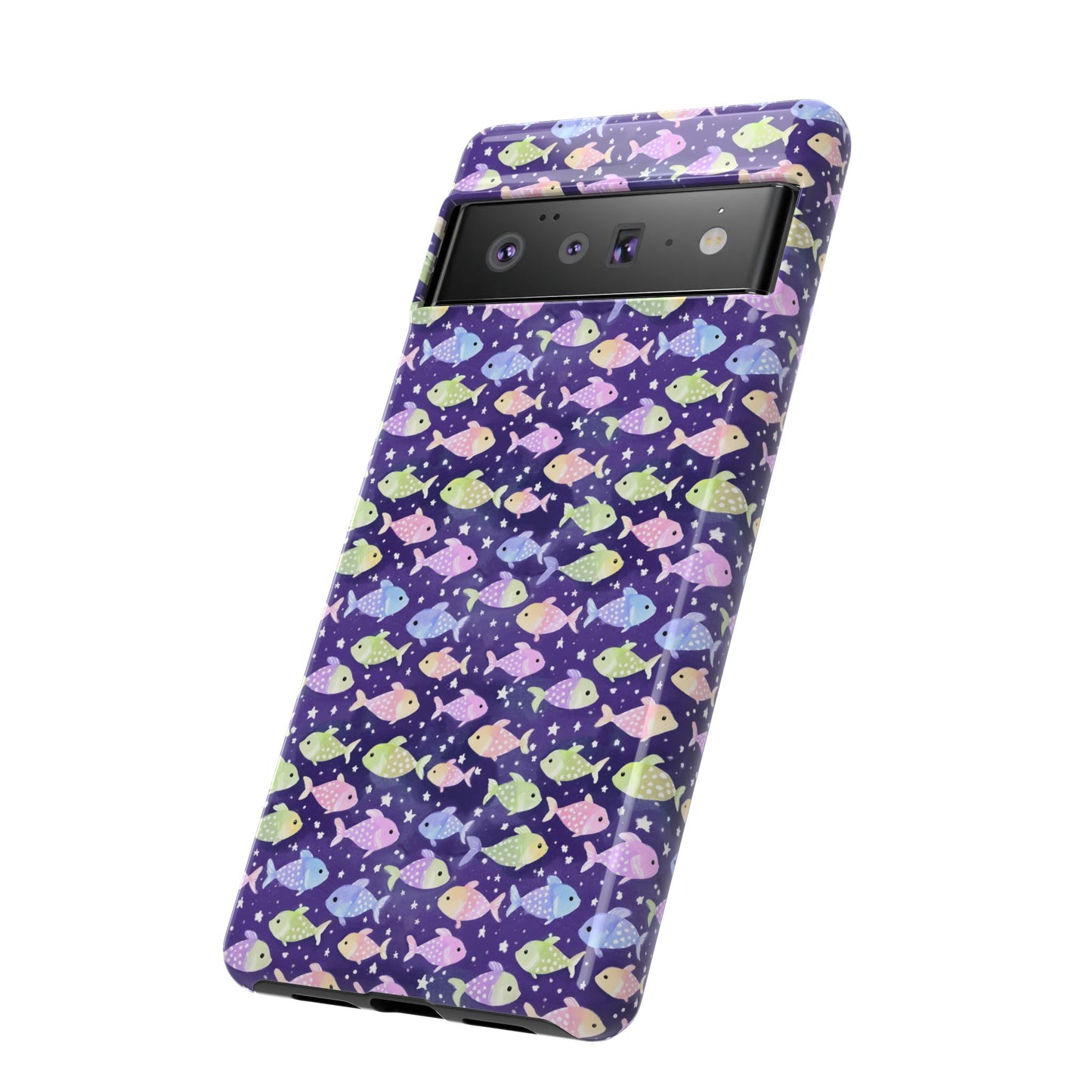Fish And Stars | Tough Cases | Phone Case | Protective Cover | Ocean Themed | Sea Themed | Cute Phone Cover | Colorful