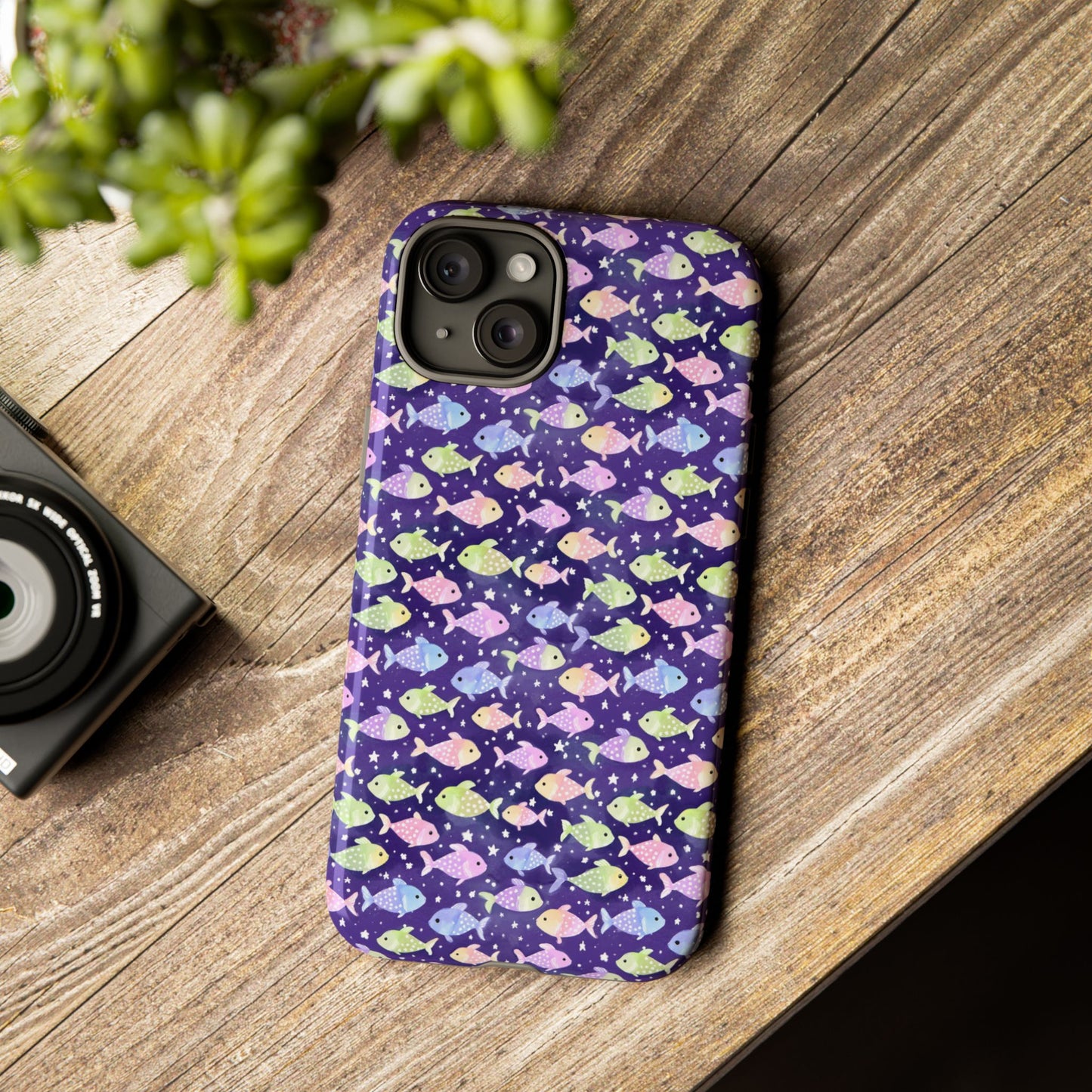 Fish And Stars | Tough Cases | Phone Case | Protective Cover | Ocean Themed | Sea Themed | Cute Phone Cover | Colorful