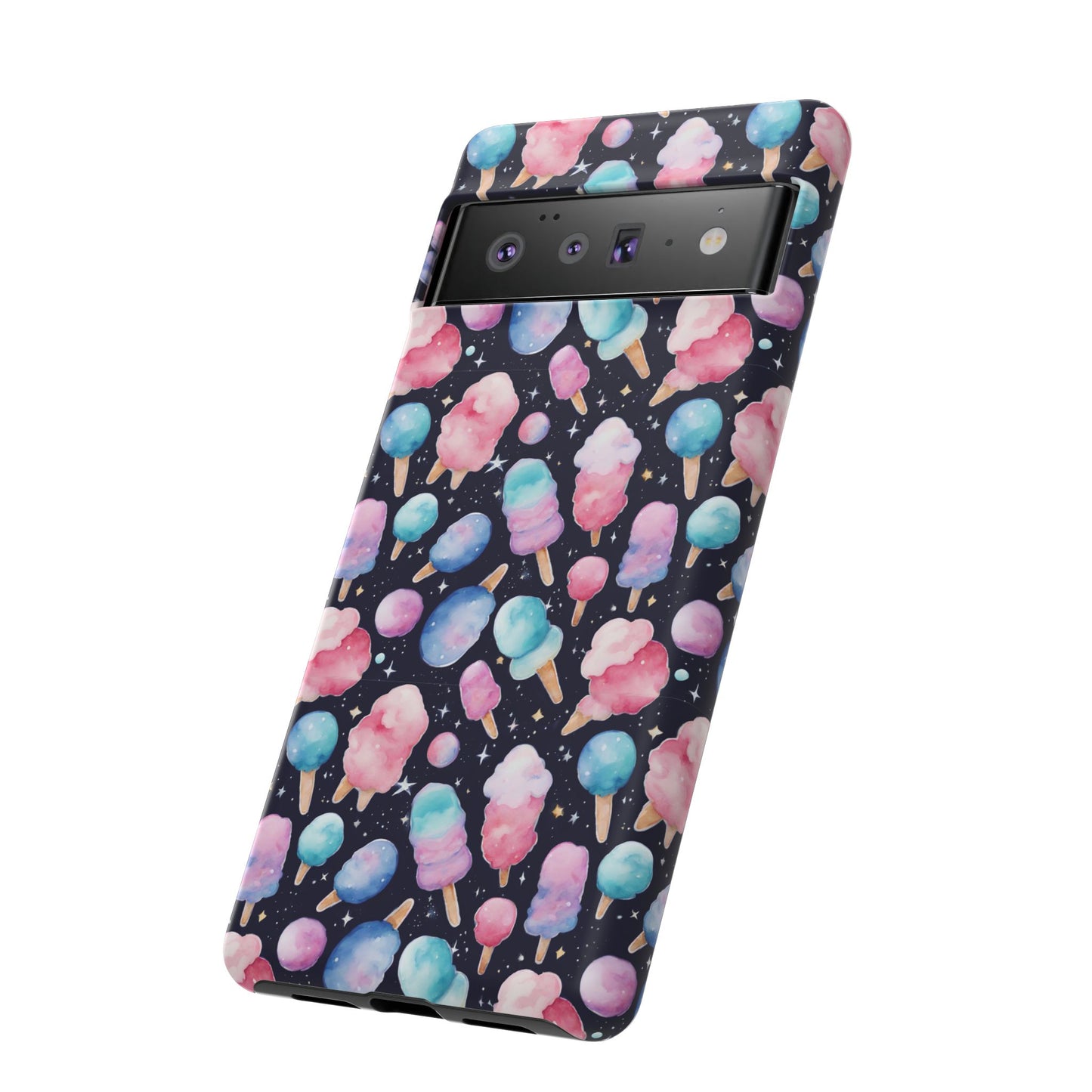 Cotton Candy Space Explosion Tough Case For iPhone Samsung