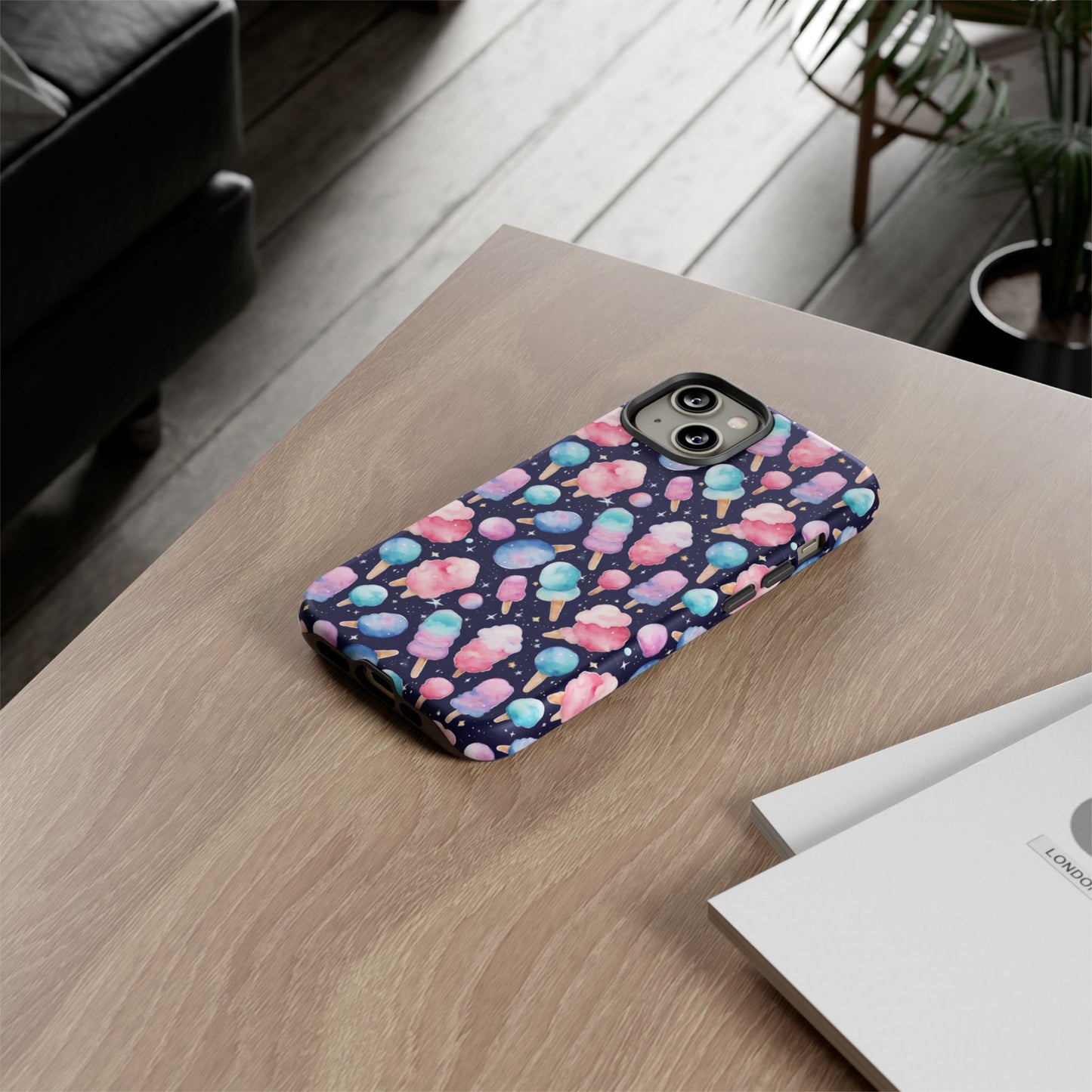 Cotton Candy Space Explosion Tough Case For iPhone Samsung