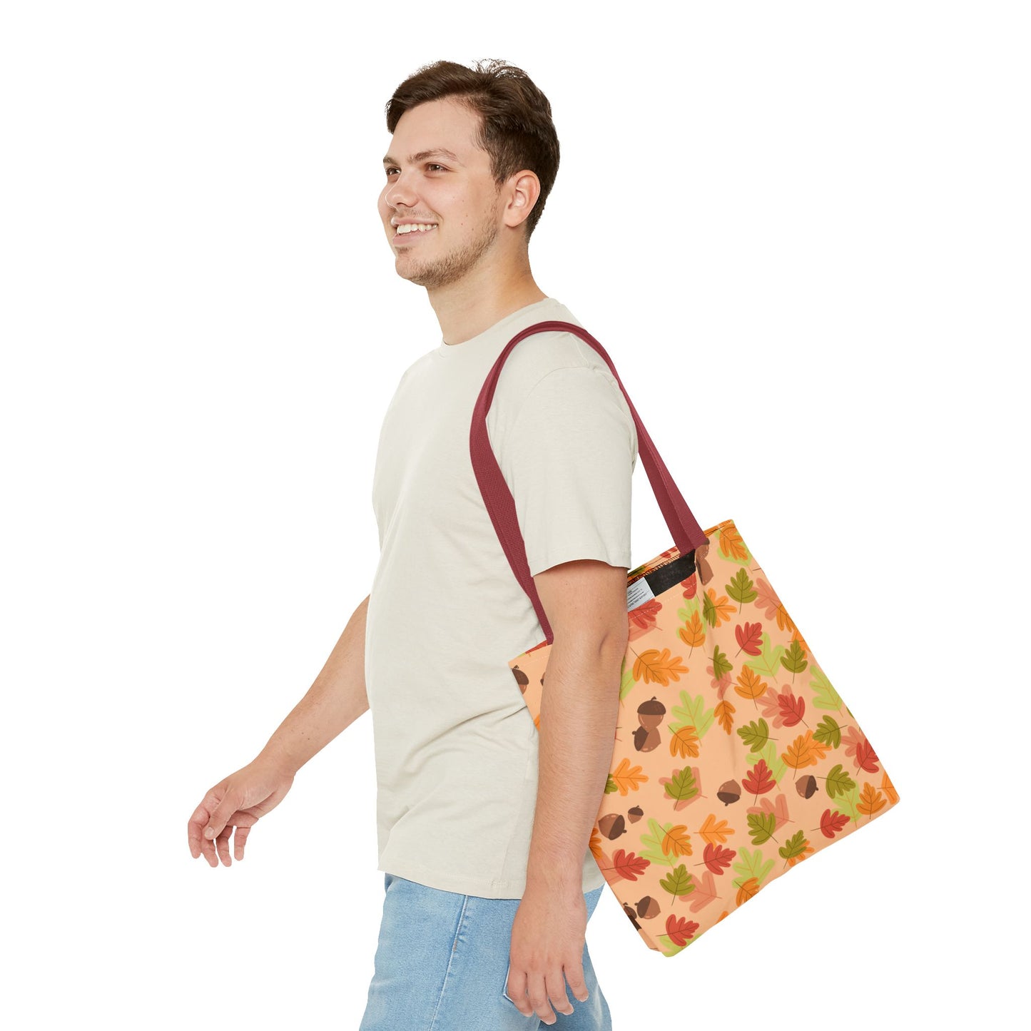 Fall Leaves Tote Bag, Eco-Friendly Shopping Bag, Autumn Style, Everyday Use, Perfect for Gift Giving