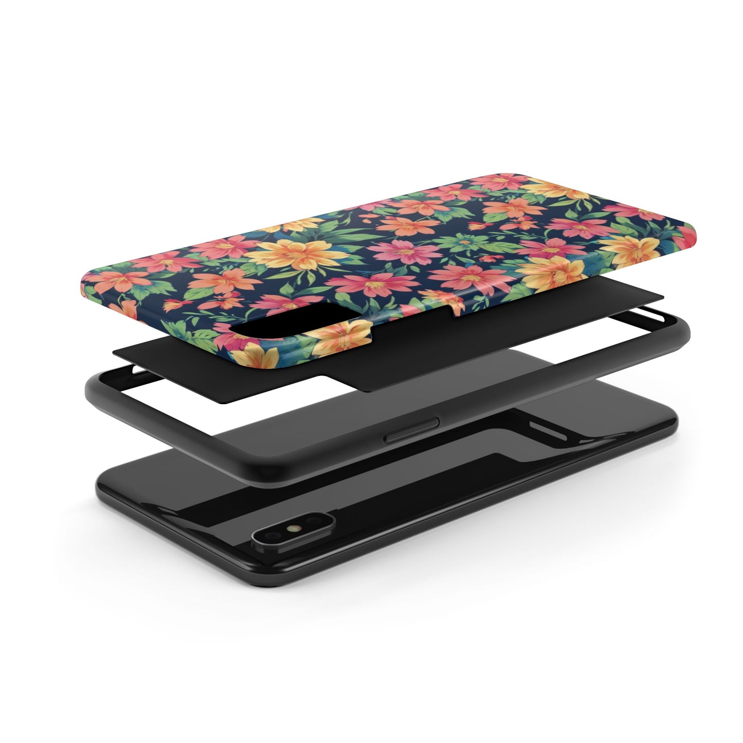 Tropical flowers Tough Phone Cases
