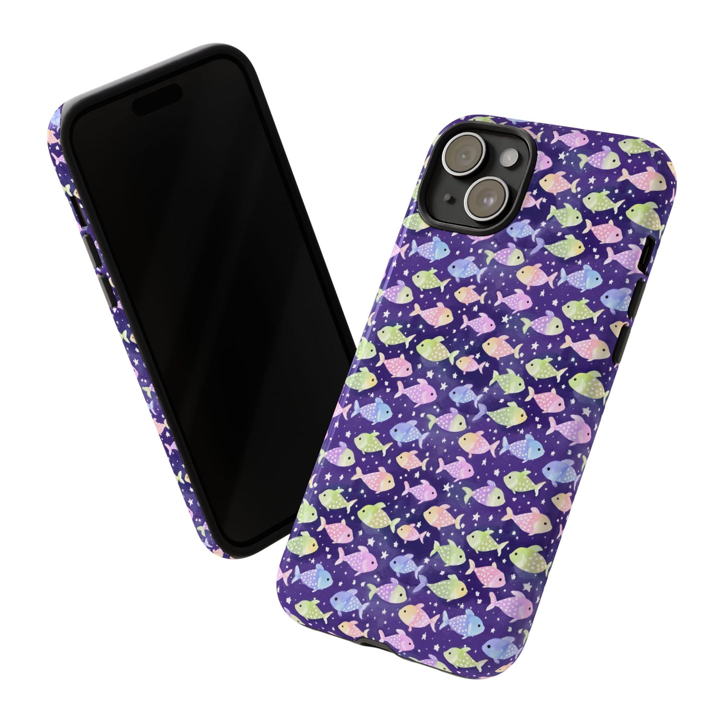 Fish And Stars | Tough Cases | Phone Case | Protective Cover | Ocean Themed | Sea Themed | Cute Phone Cover | Colorful