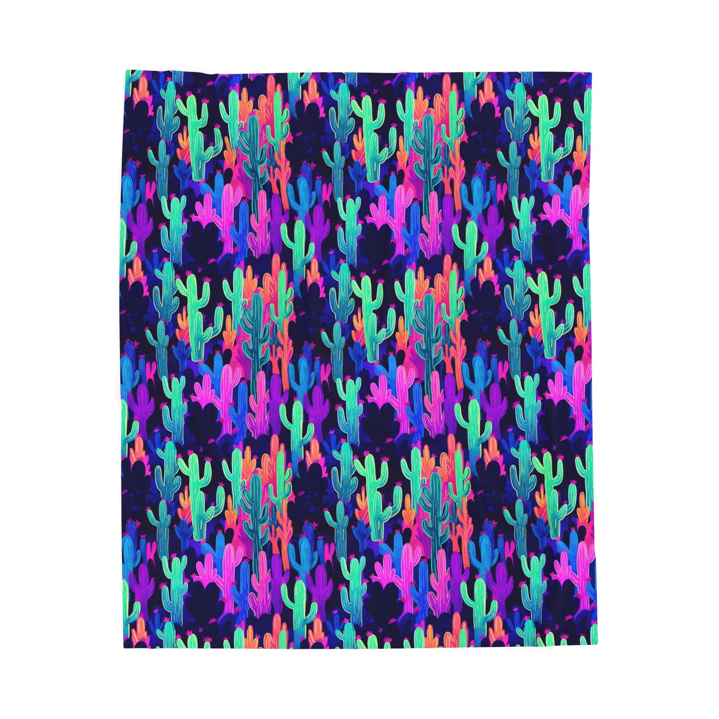 Rave Cacti Velveteen Plush Blanket