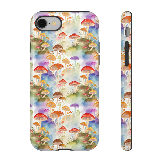 Mushroom Phone Case | Shroom Phone Cover | Hippie Themed Phone Case | Cute mushroom Pattern | Tough Case