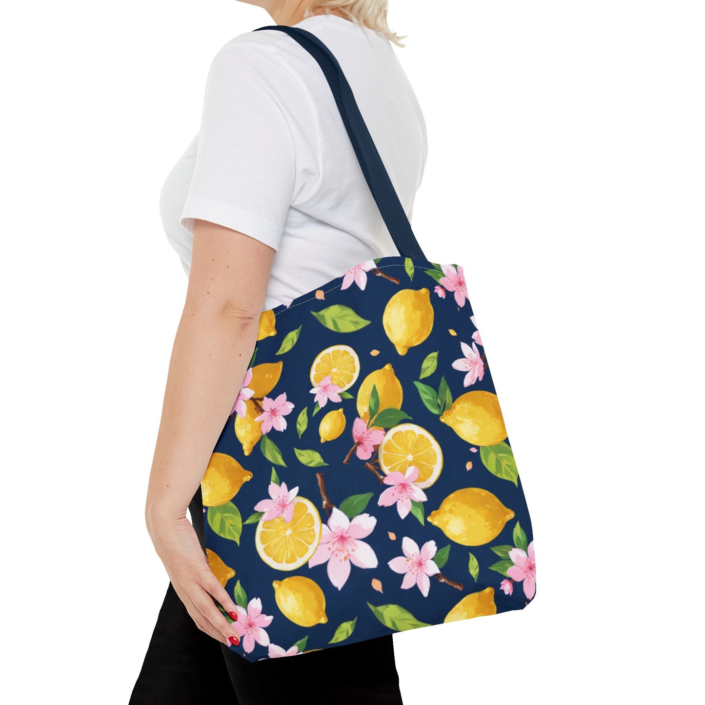 Lemon and cherry blossom Tote Bag