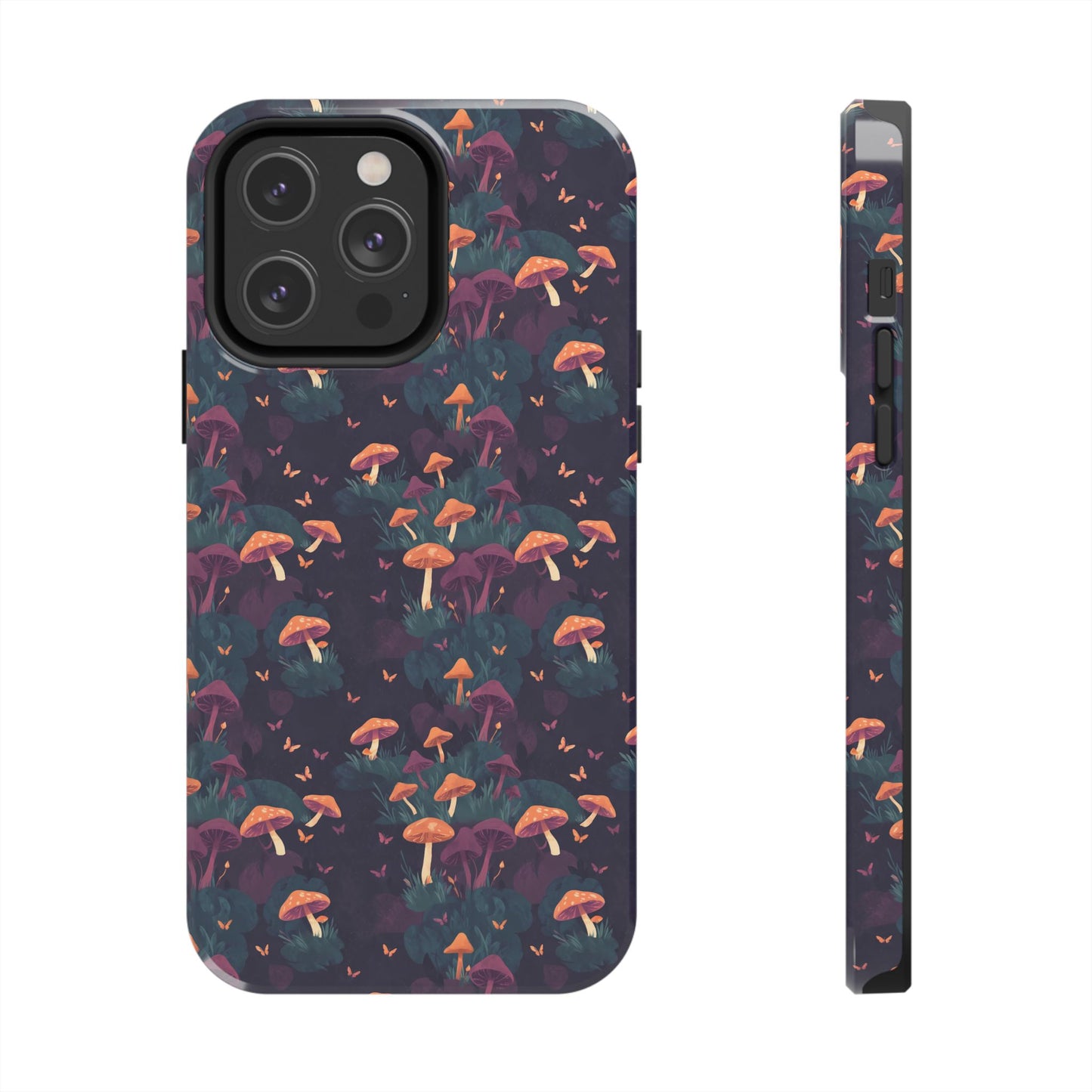 Witchy Mushroom And Moth IPhone Case | Witchy Phone Case | Mushroom Phone Case | Hippie Mushrooms | Night Moths