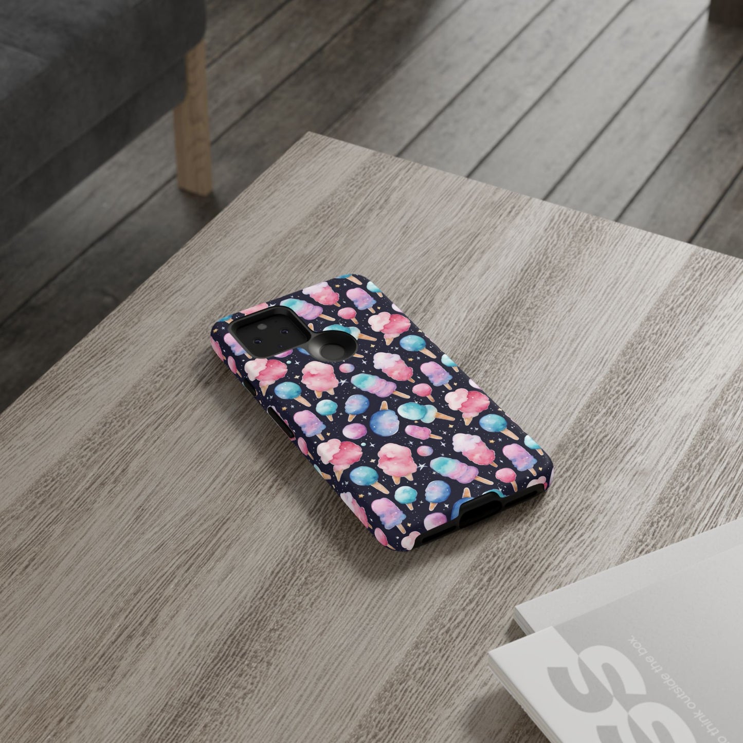 Cotton Candy Space Explosion Tough Case For iPhone Samsung