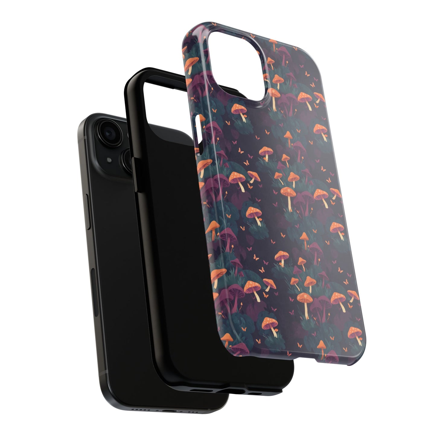 Witchy Mushroom And Moth IPhone Case | Witchy Phone Case | Mushroom Phone Case | Hippie Mushrooms | Night Moths