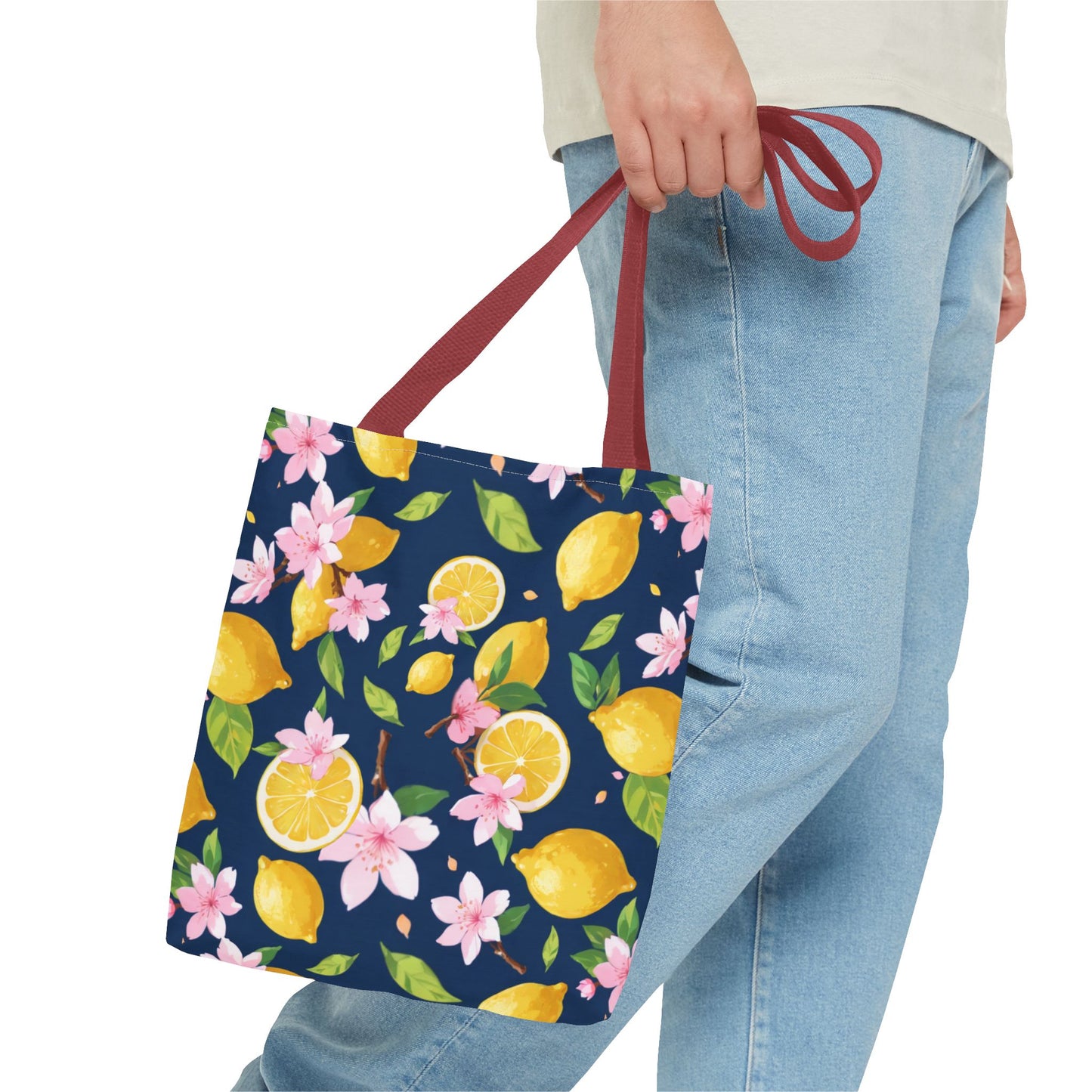 Lemon and cherry blossom Tote Bag